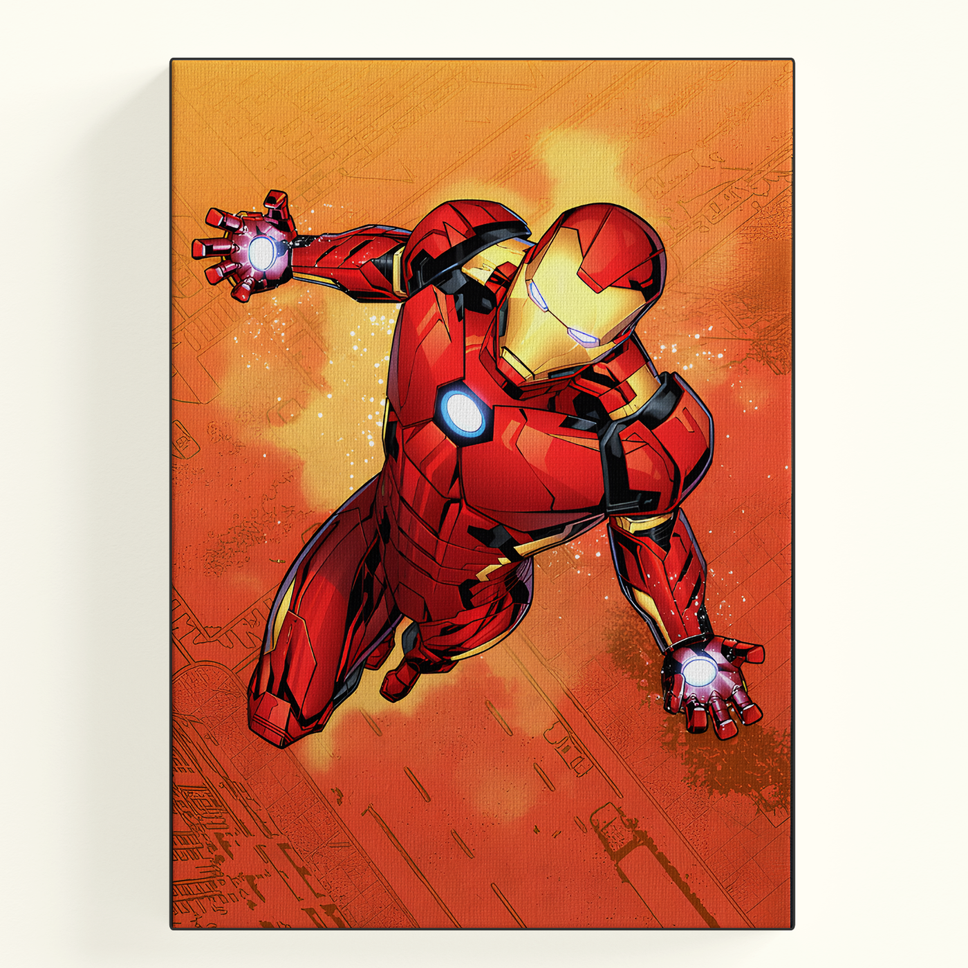 Iron Man Colorful Comic Poster