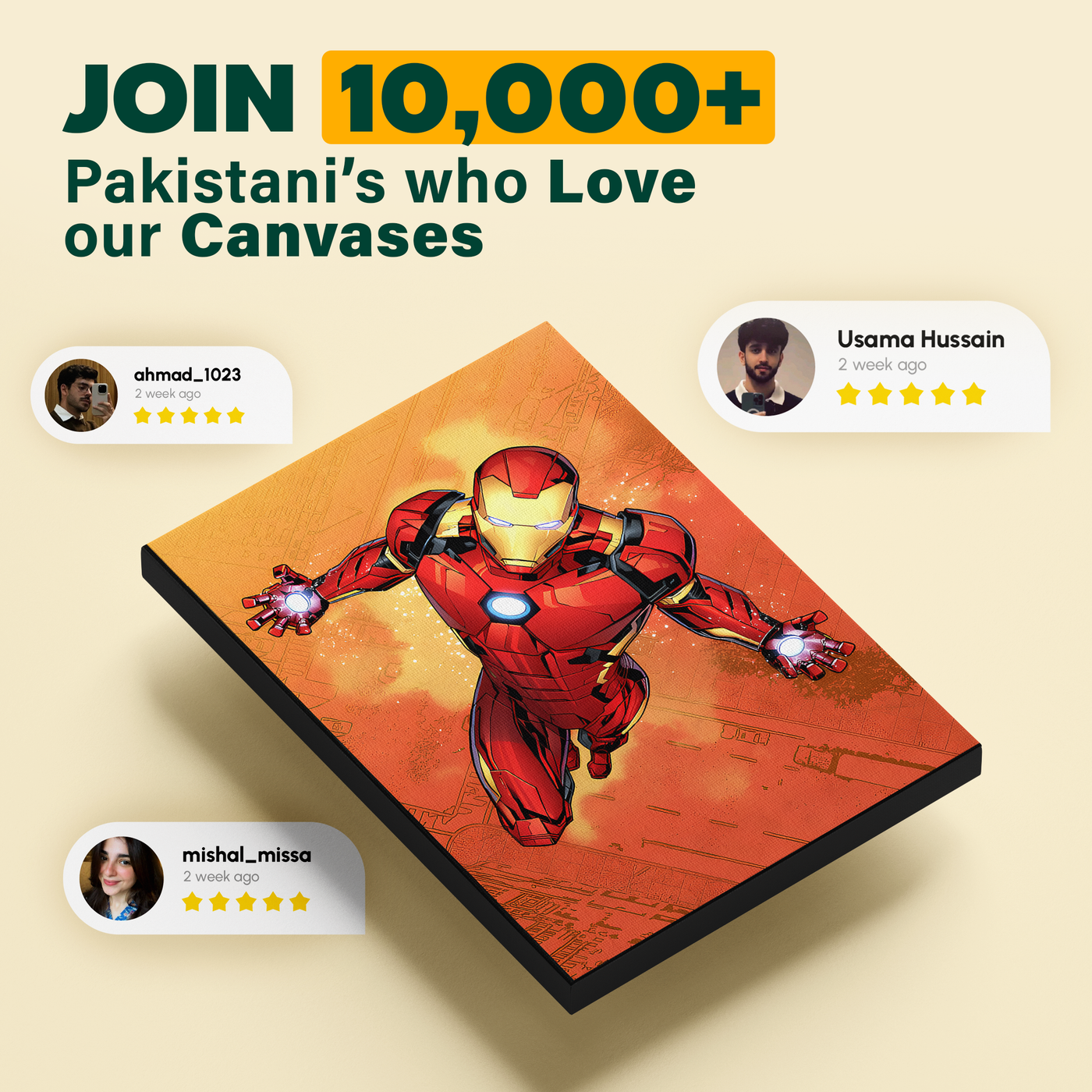 Iron Man Colorful Comic Poster