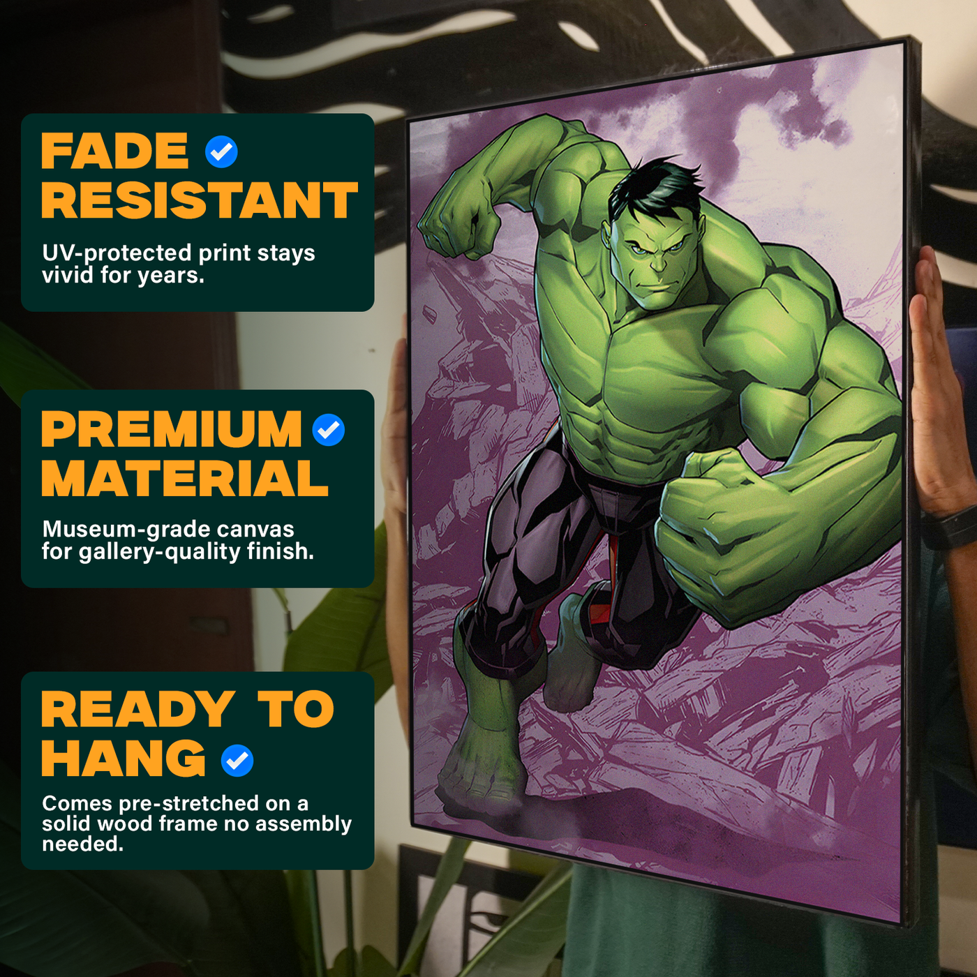 Hulk Colorful Comic Poster