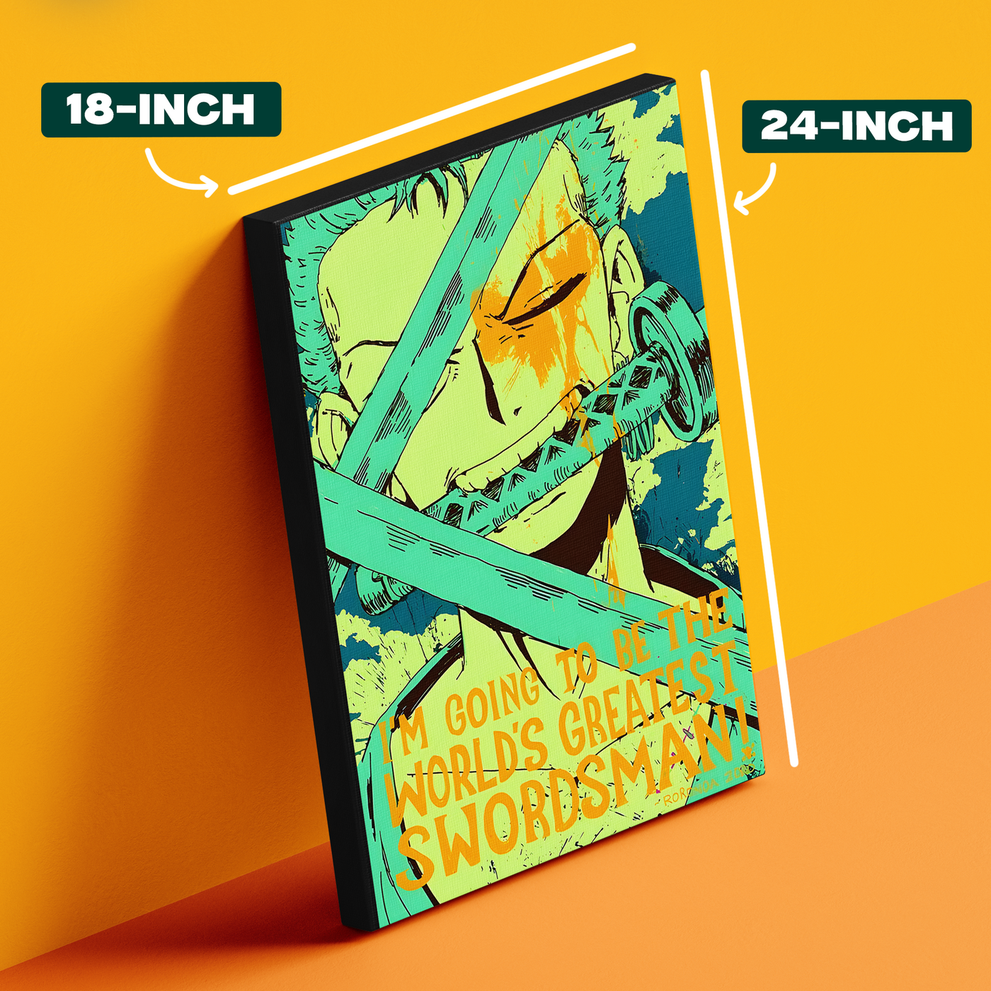 One piece Zoro Worlds greatest swordsman Poster