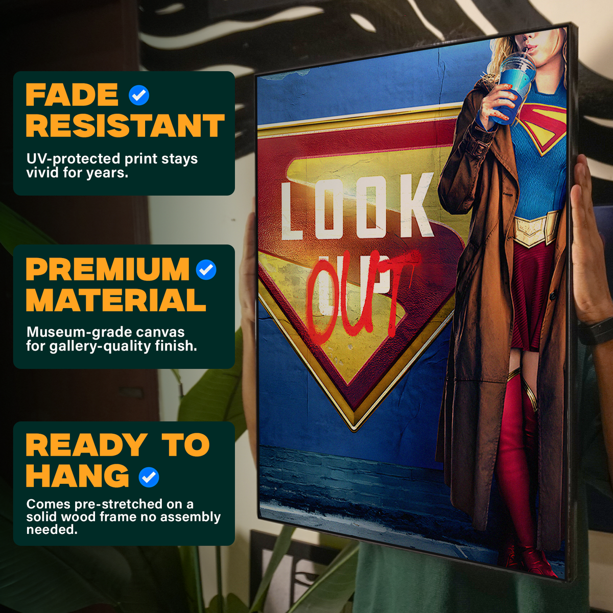 Look Out Supergirl Poster