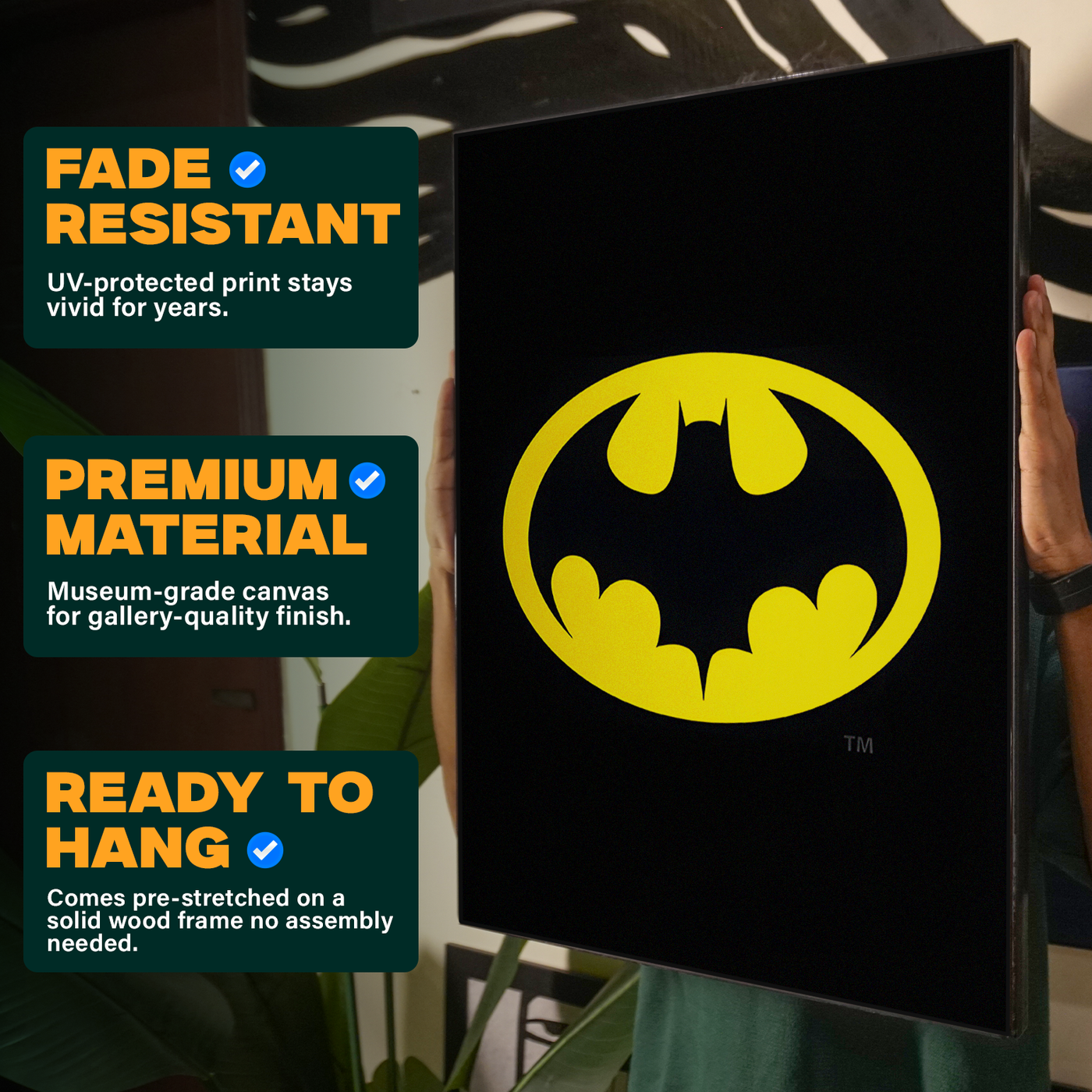 Batman Logo Yellow Poster