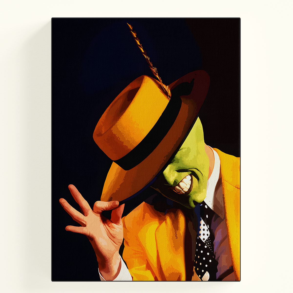 The Mask Hand Gesture Illustration Poster
