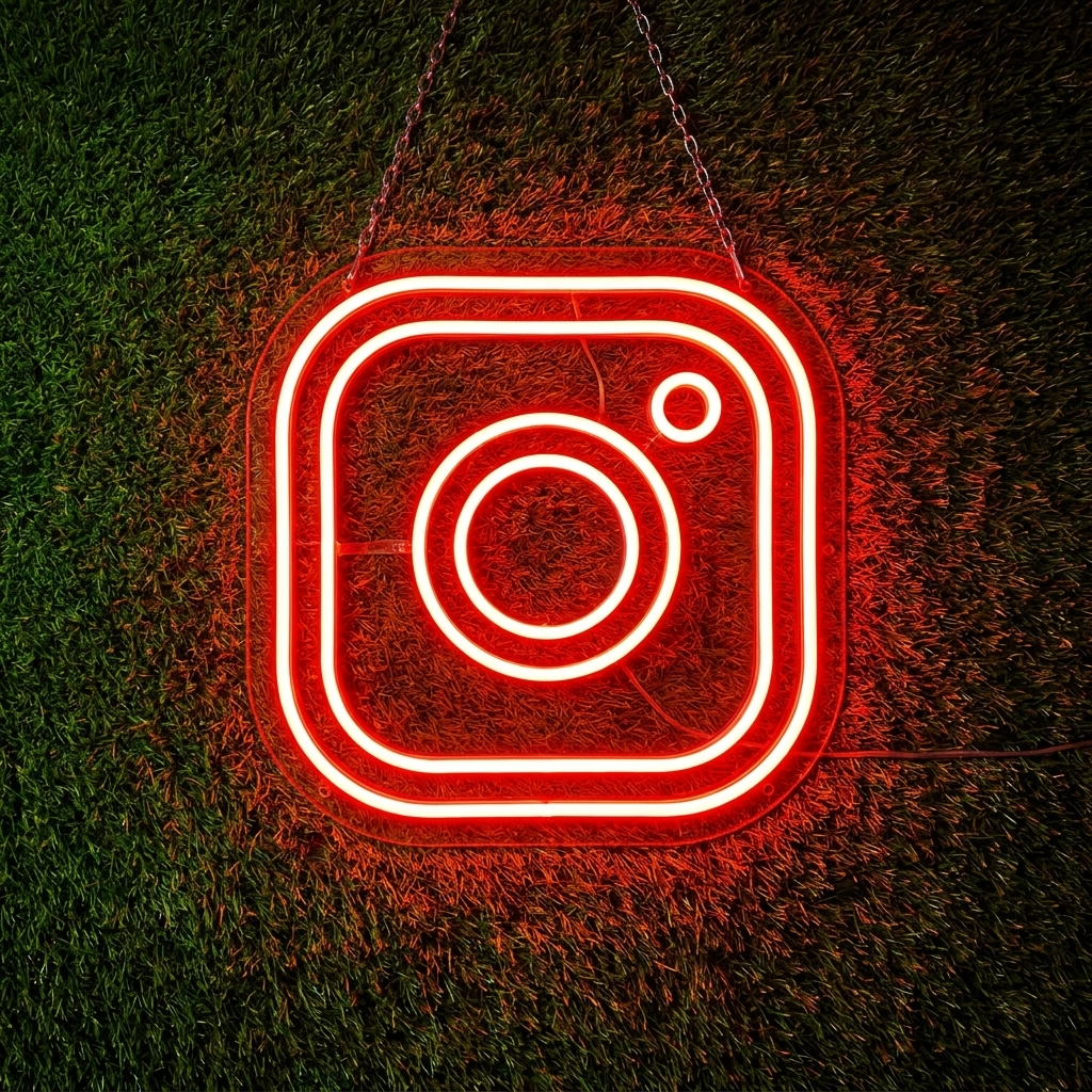 Instagram Logo Neon Sign
