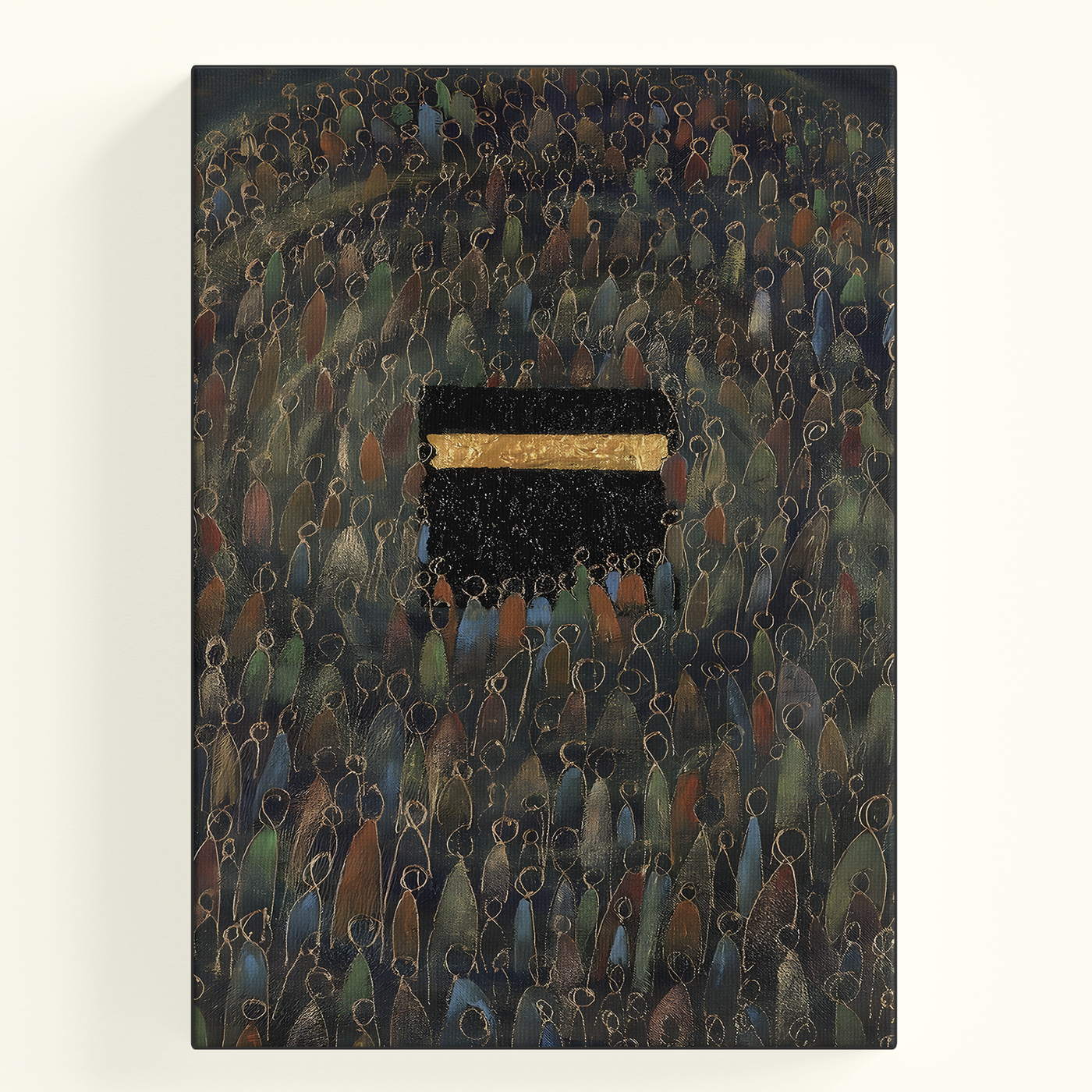 Kaaba Night Crowd Poster