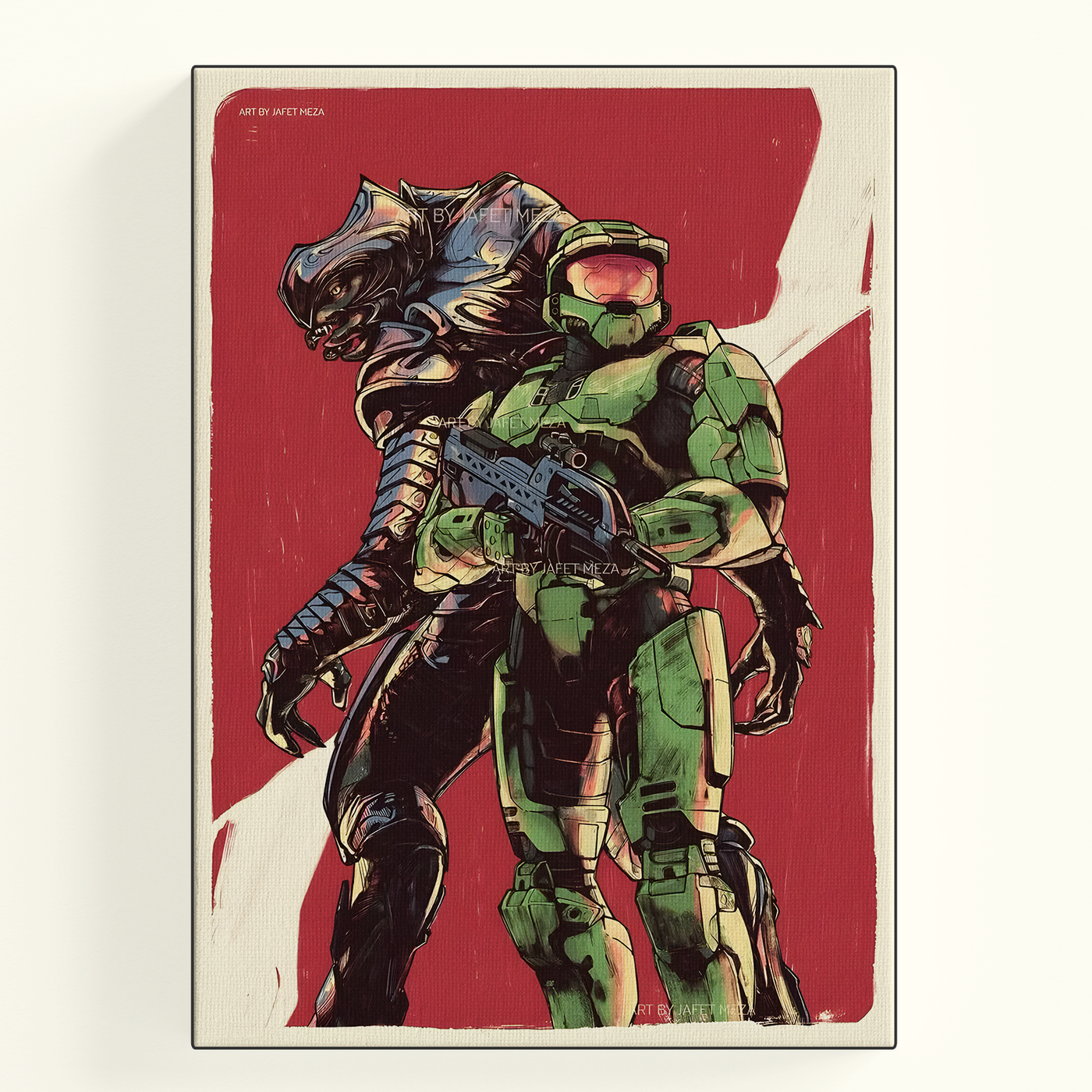 Halo Master Chief Retro Style Poster