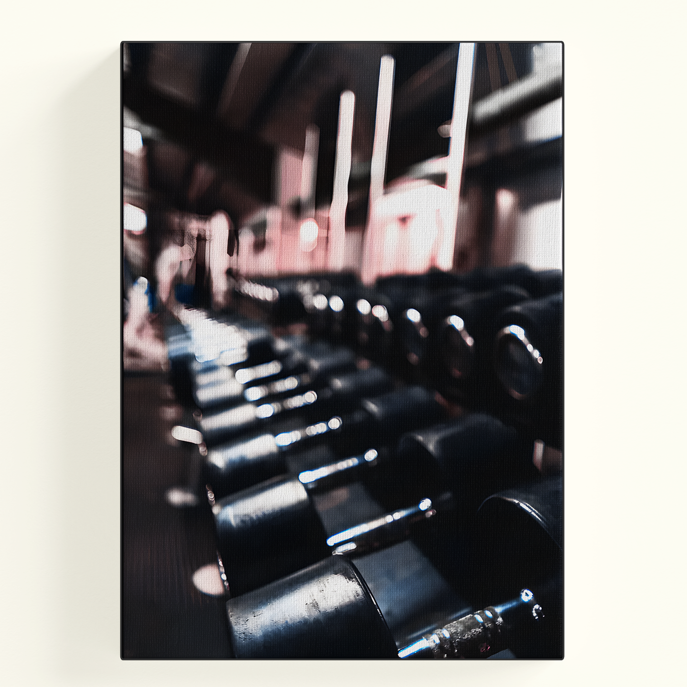 Dark Gym Weights Poster
