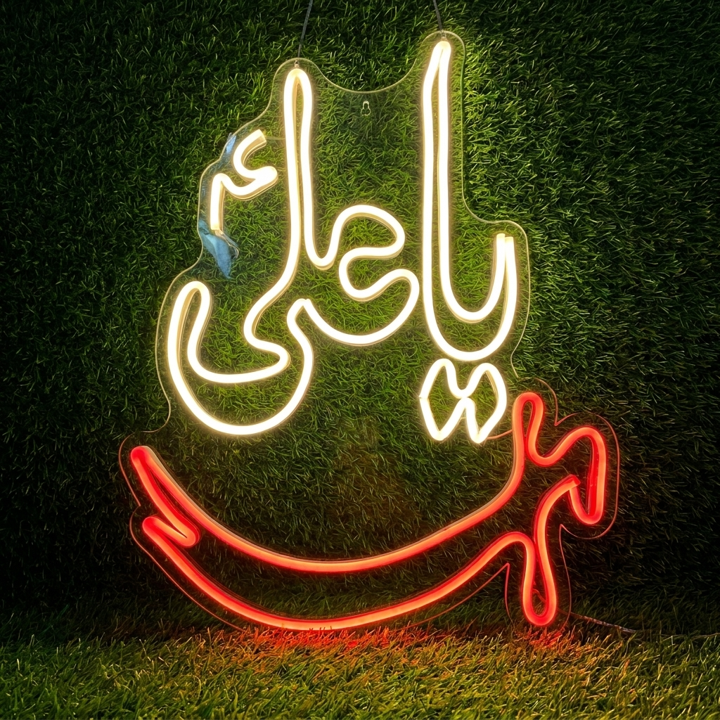 Ya Ali (A.S) + Sword Islamic Neon Sign