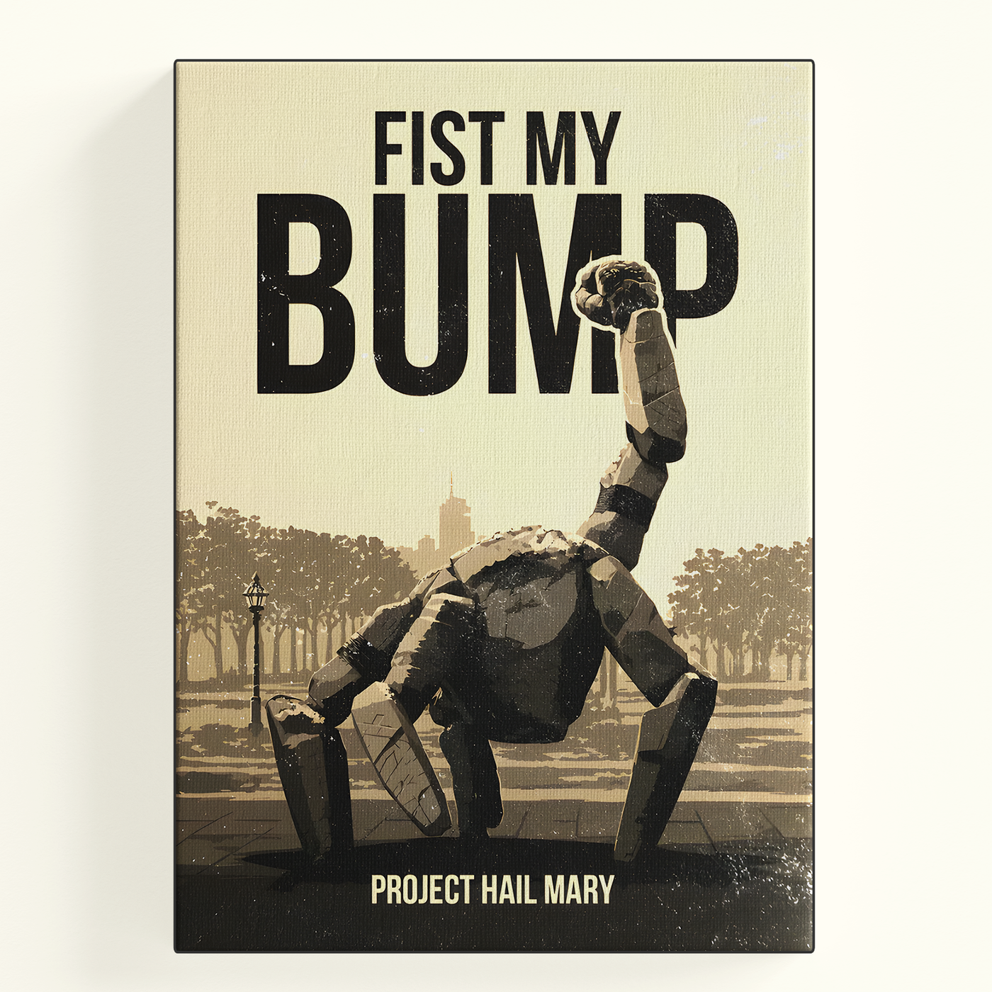 "Project Hail Mary" Fist Bump Parody Poster