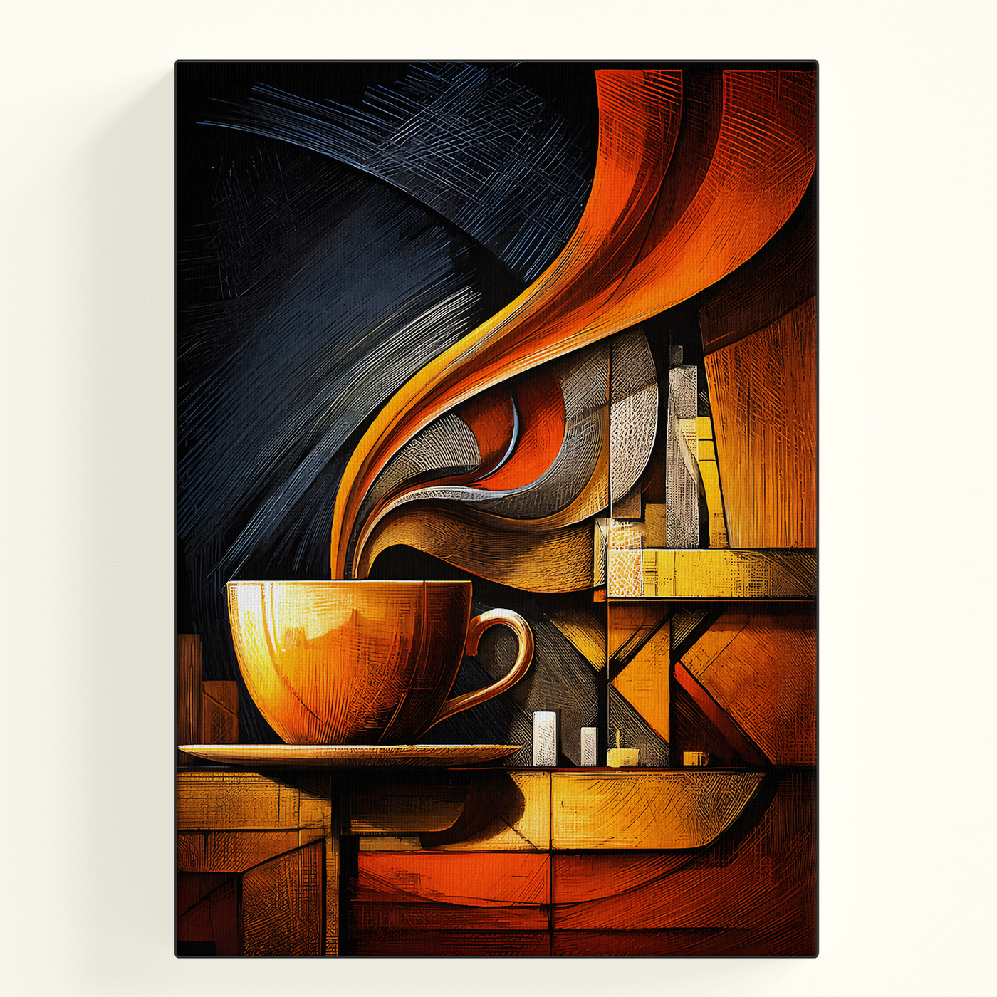 Abstract Coffee Cup Poster