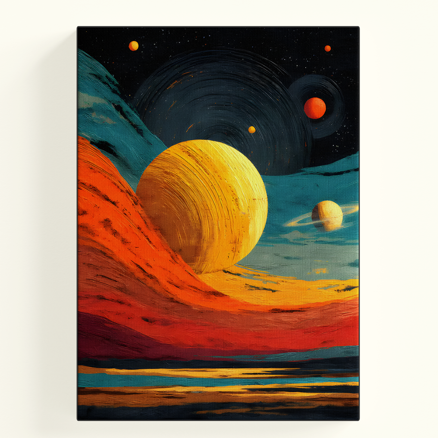 Abstract Planet Swirl Poster