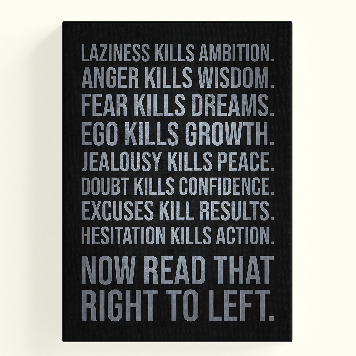 Laziness Kills Ambition Poster