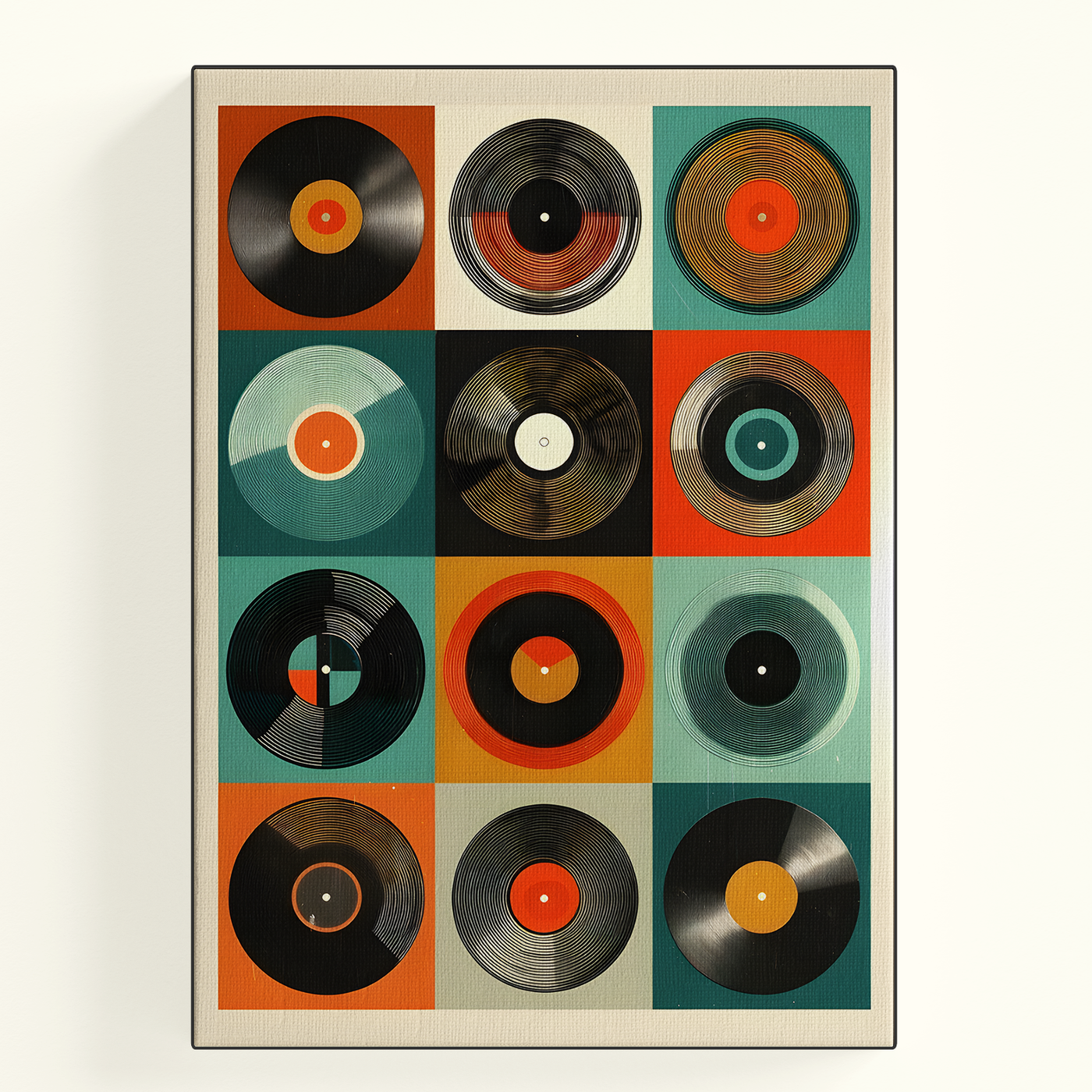 Colorful Circles Album Grid Poster