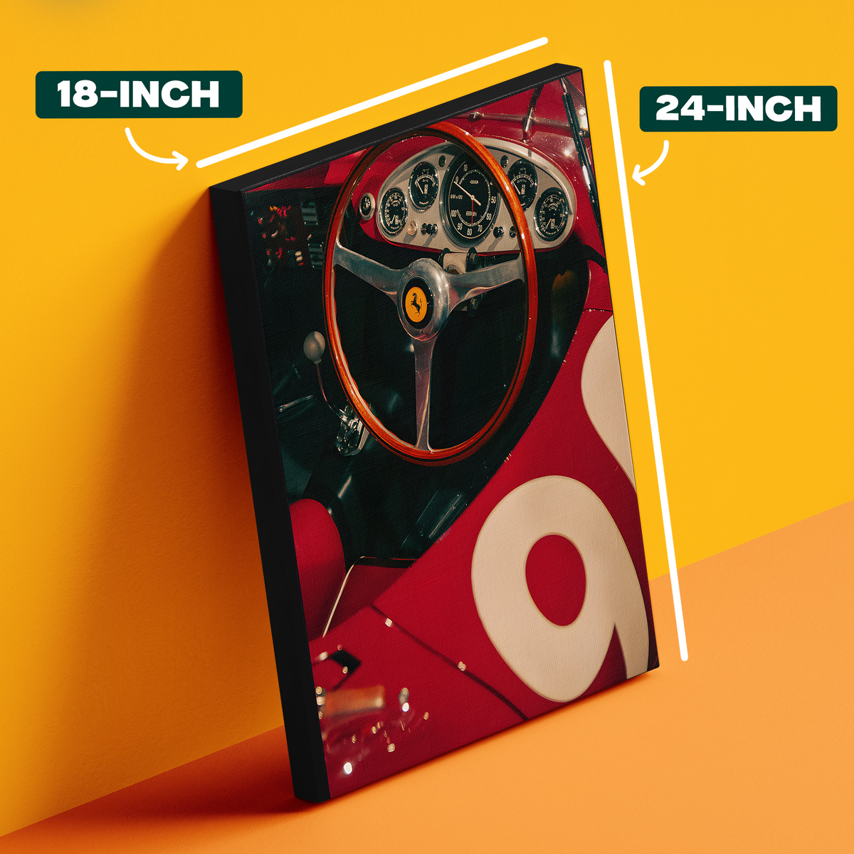 Ferrari Steering Wheel Poster