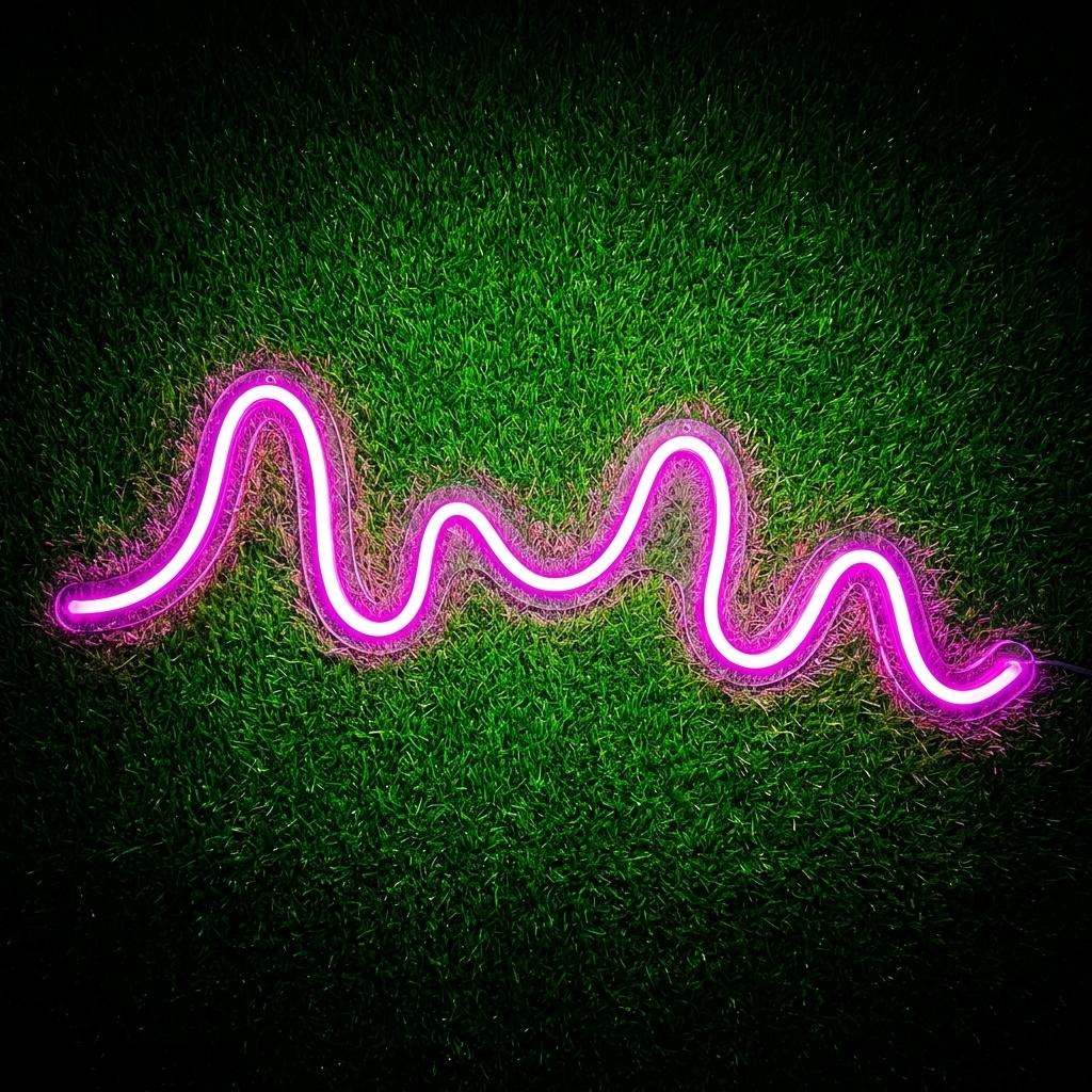 Glowing Neon Strip Lights