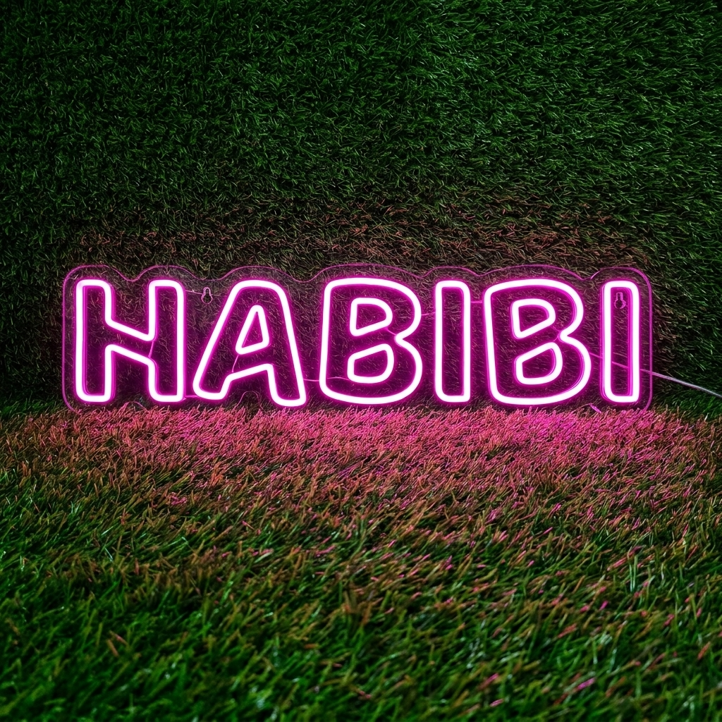 Habibi Neon Sign