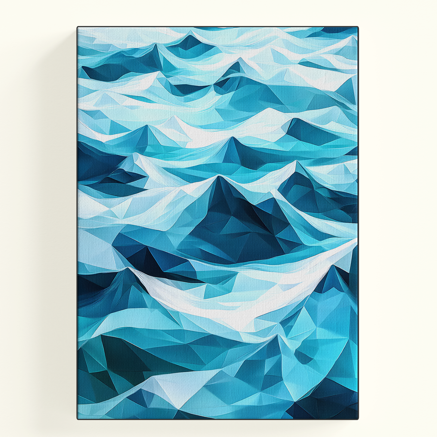 Blue Wave Abstract Poster