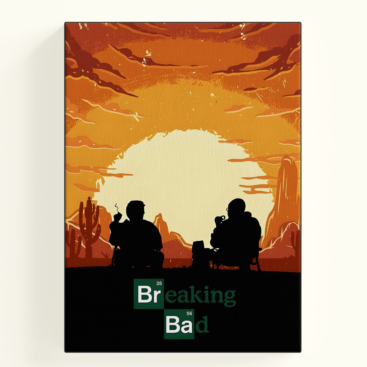 Breaking Bad Western Silhouette Sunset Poster
