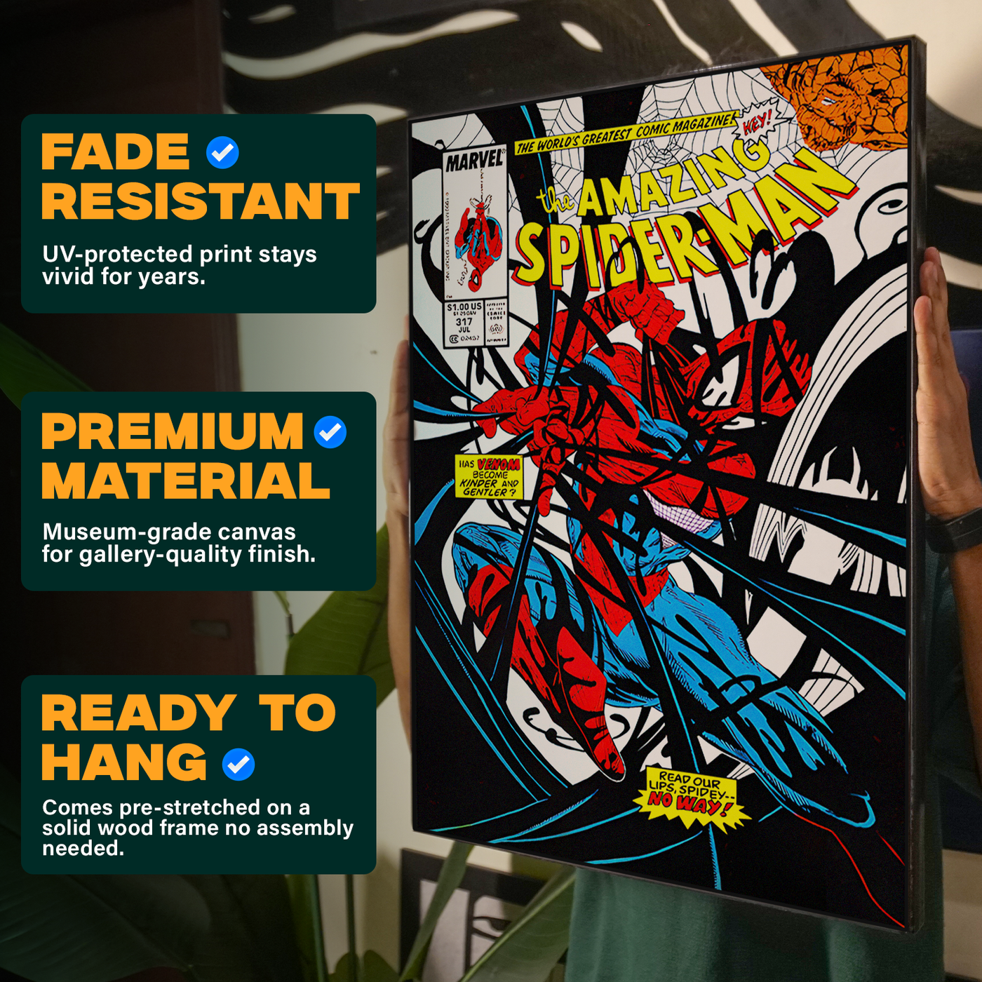 The amazing spider-man comic poster