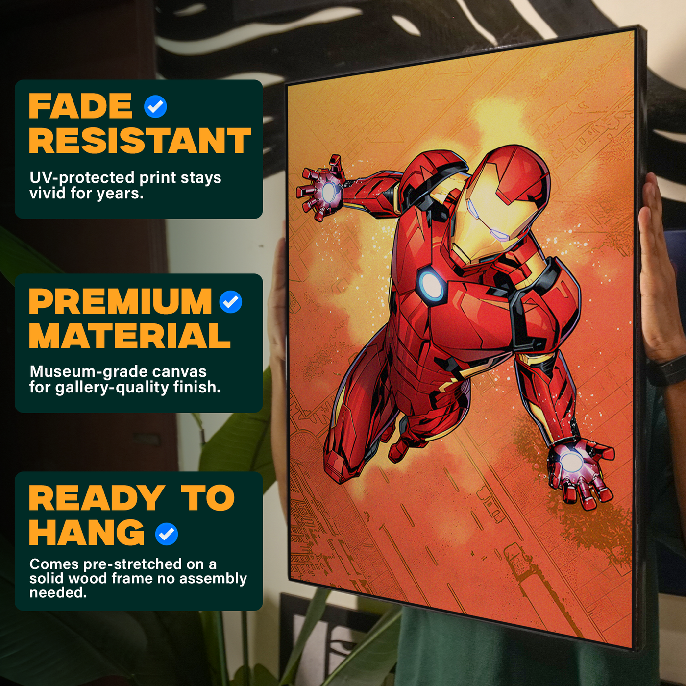 Iron Man Colorful Comic Poster