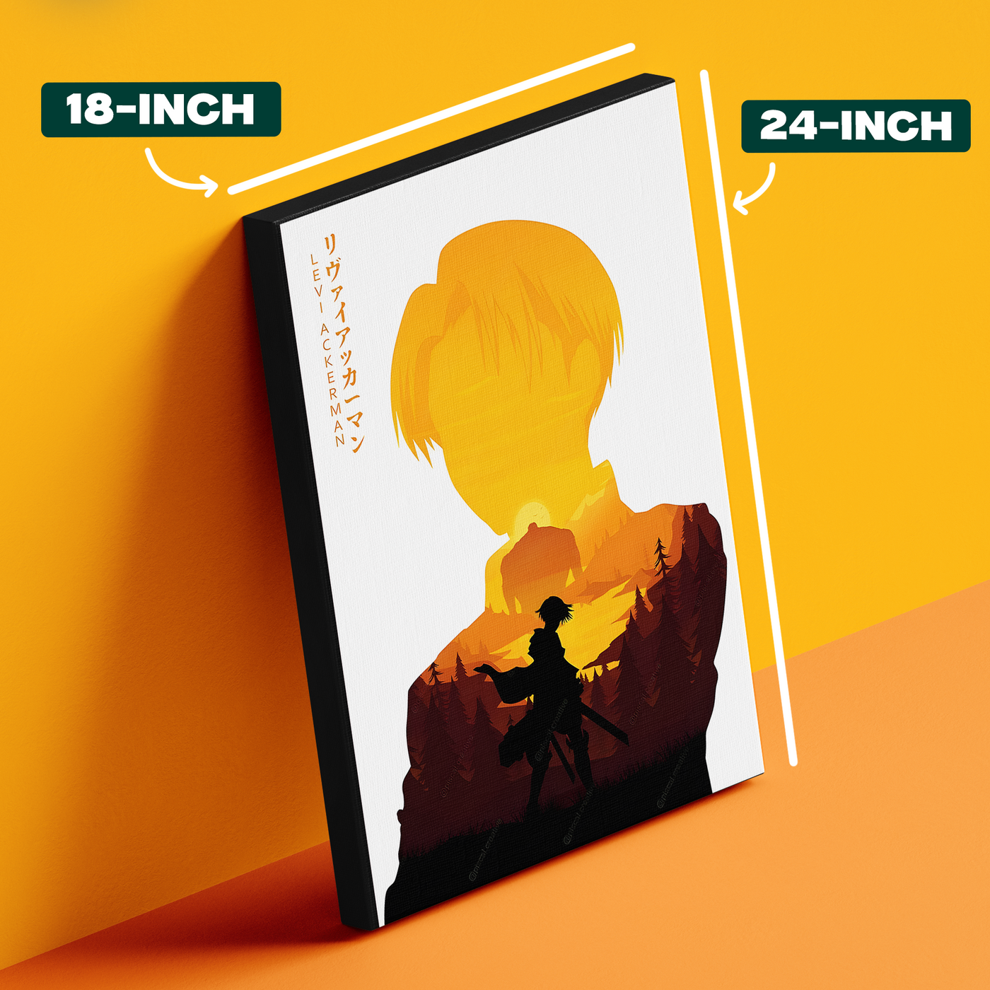 Levi Ackerman Silhouette Poster