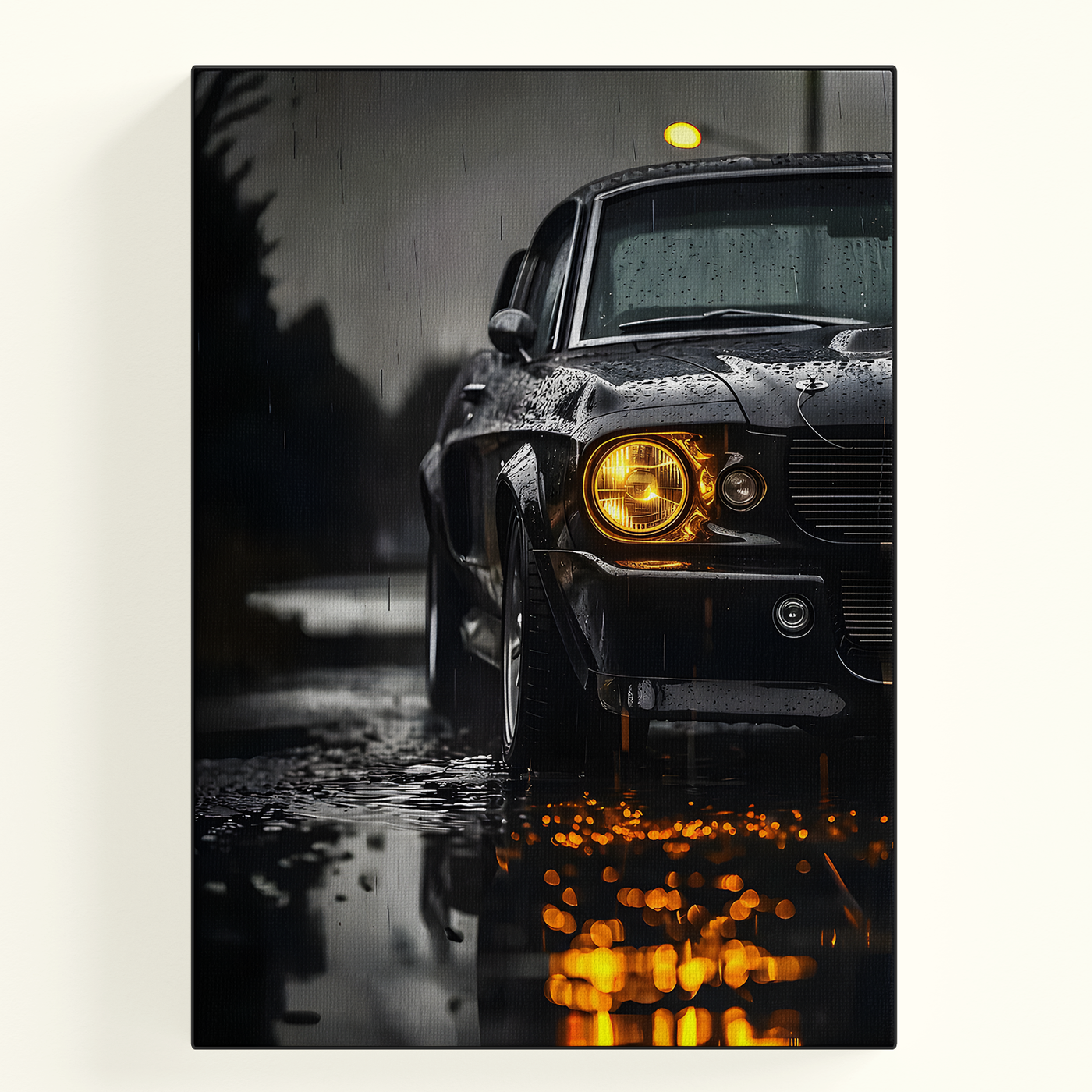 Dark Rain Car Poster