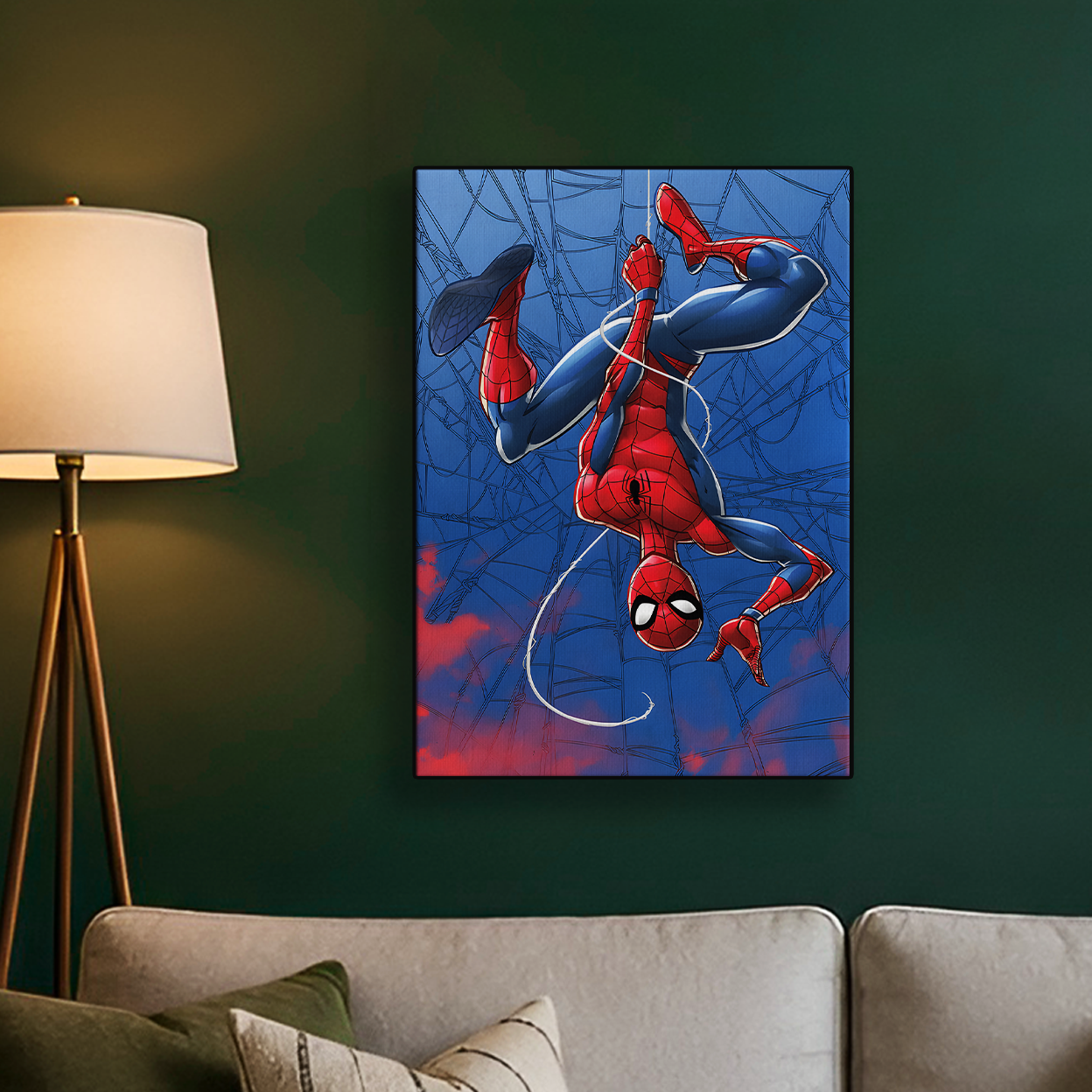 Spider-Man Colorful Comic Poster