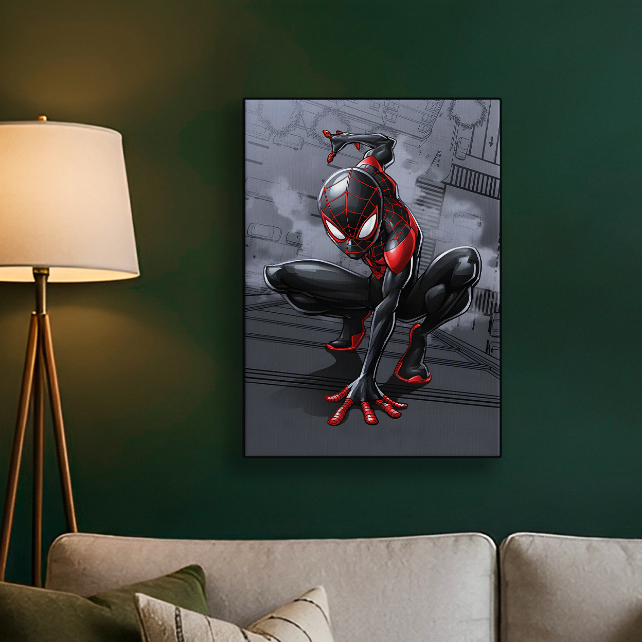 Miles morales spider man Colorful Comic Poster