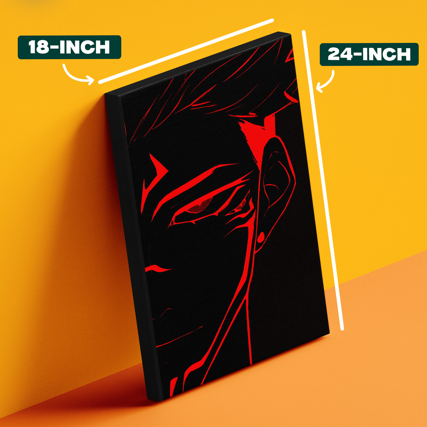 Red Abstract Jujutsu Kaisen Poster