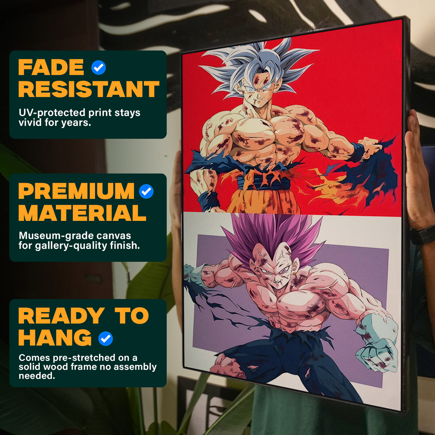 Goku Vegeta Muscle Poster