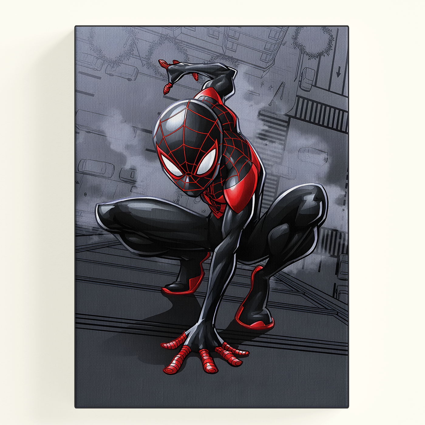 Miles morales spider man Colorful Comic Poster