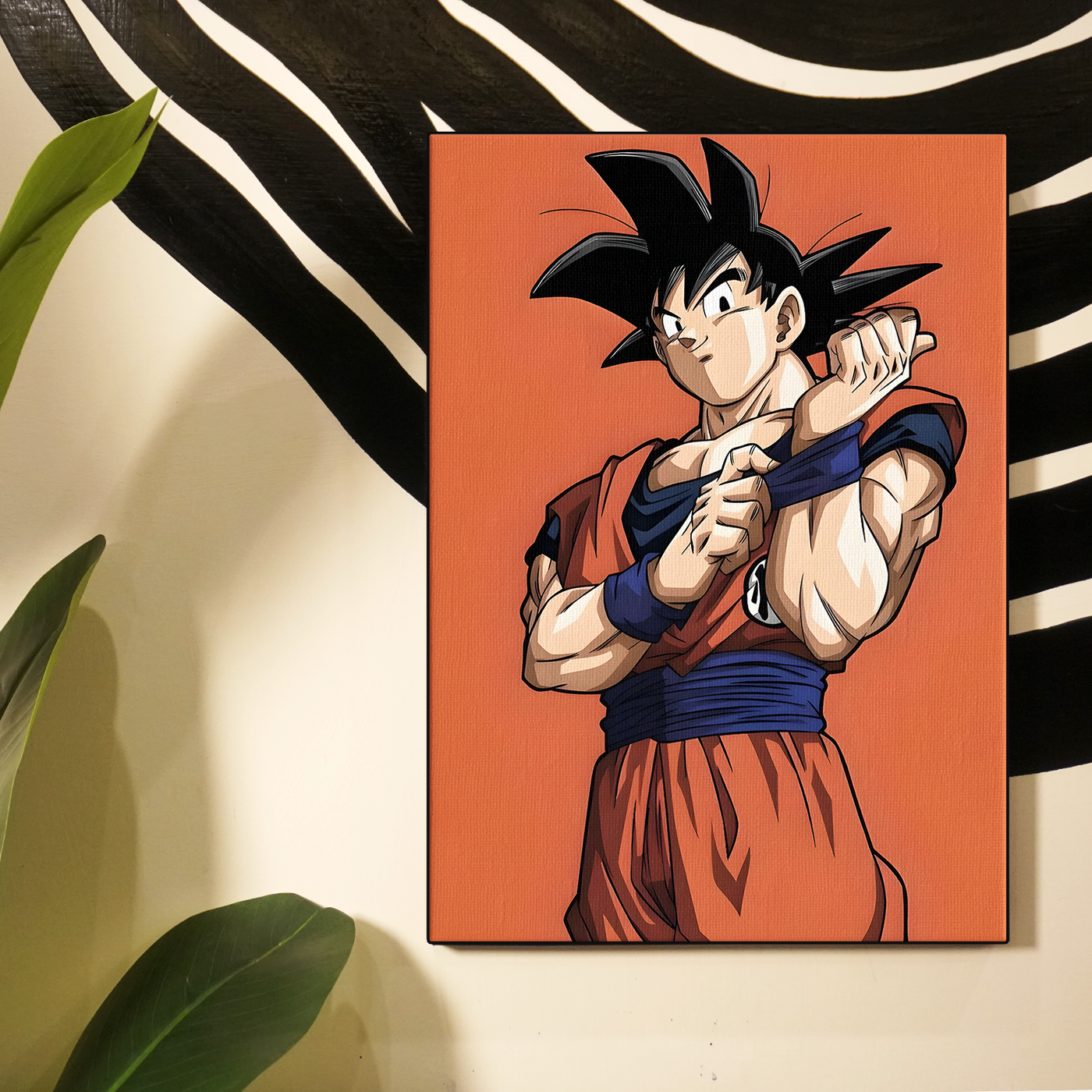 Orange Goku Portrait Poster
