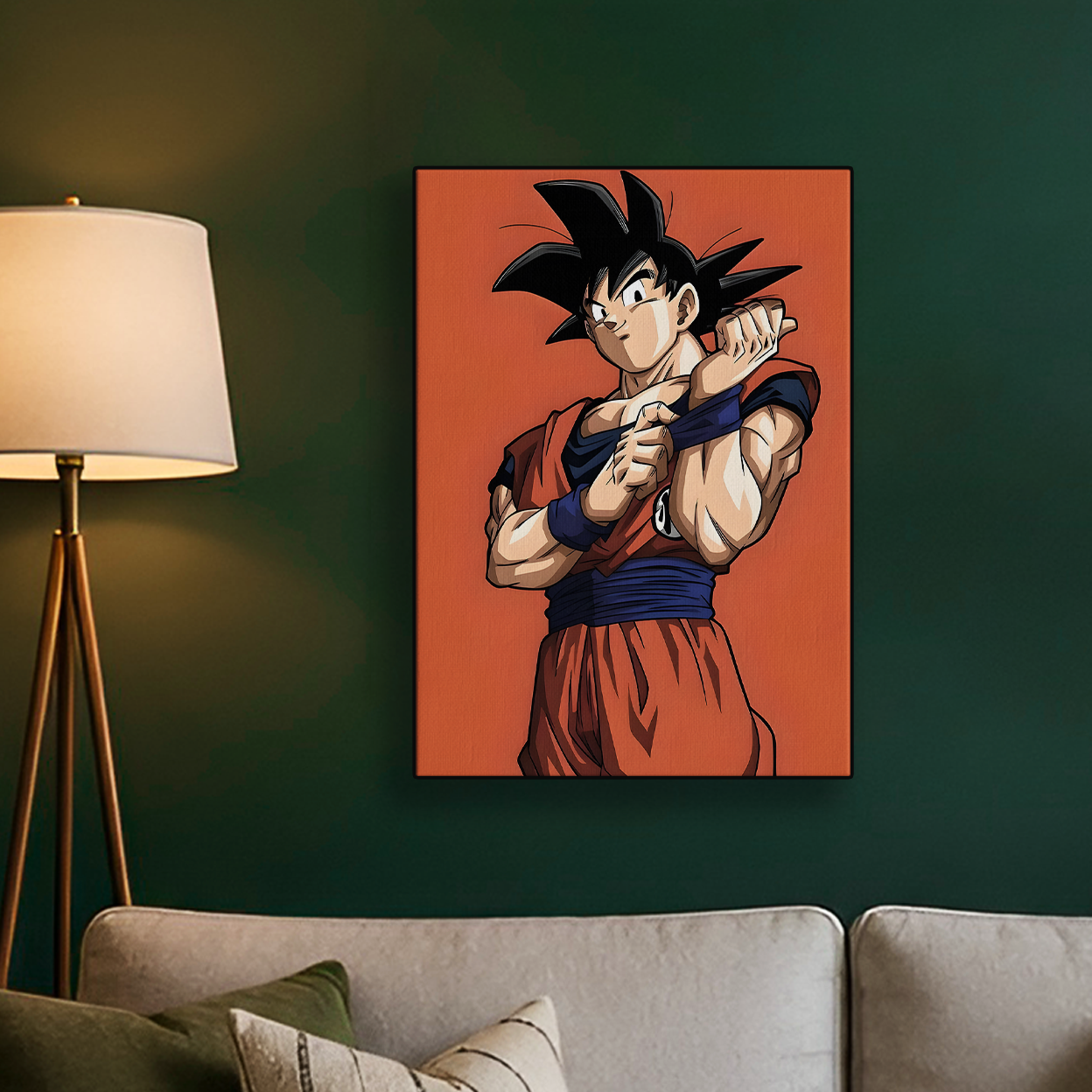 Orange Goku Portrait Poster