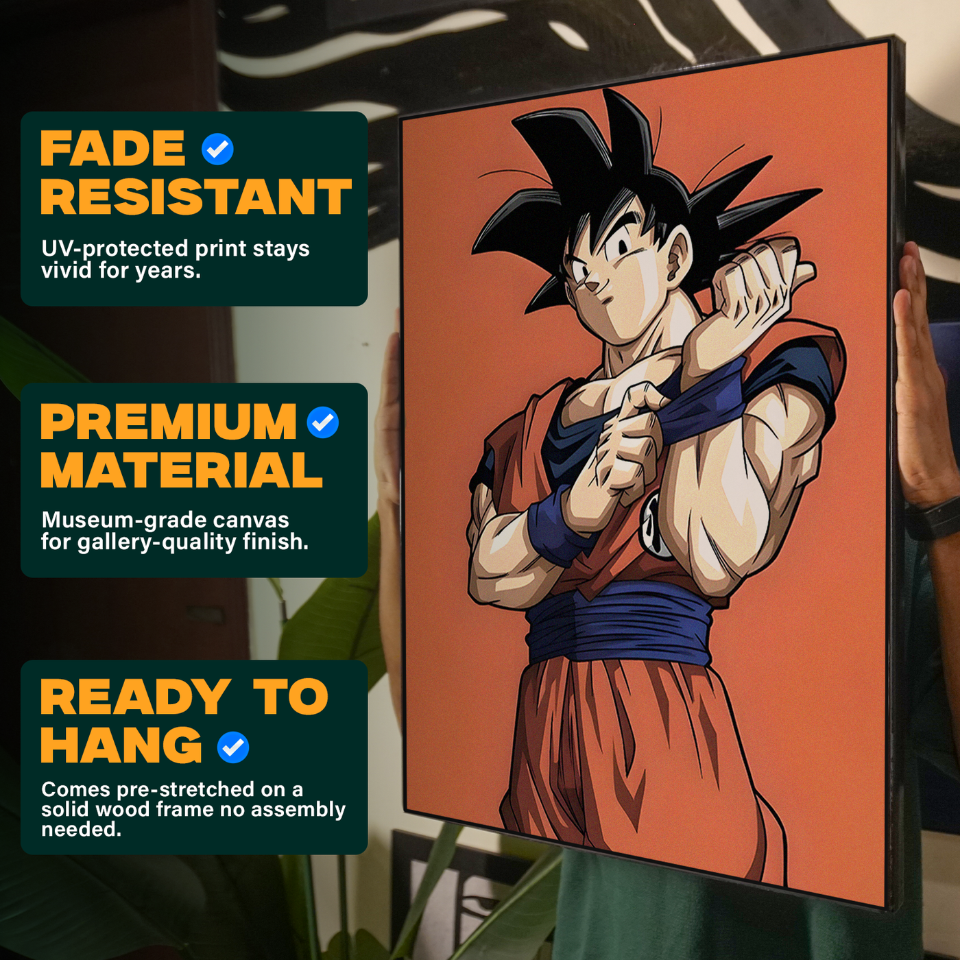 Orange Goku Portrait Poster