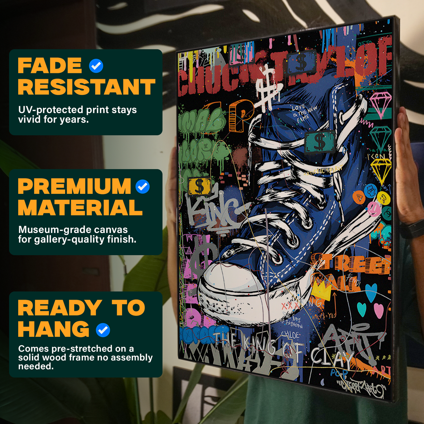 Sneaker Graffiti Art Poster