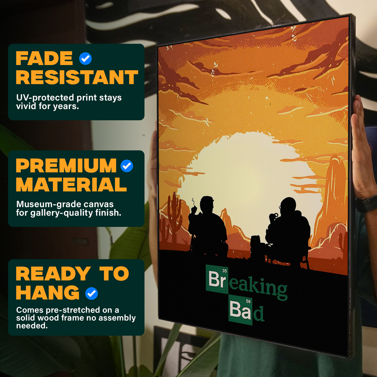 Breaking Bad Western Silhouette Sunset Poster