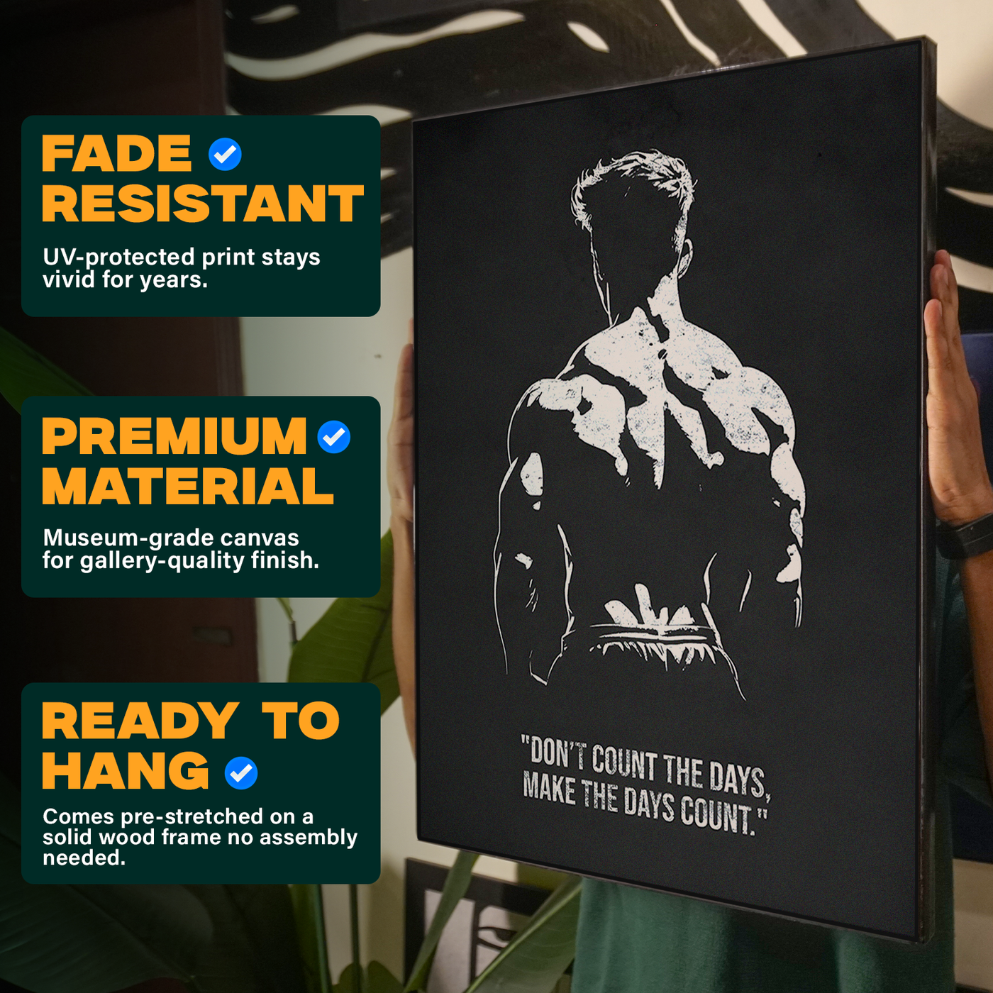 Bodybuilder Silhouette Poster