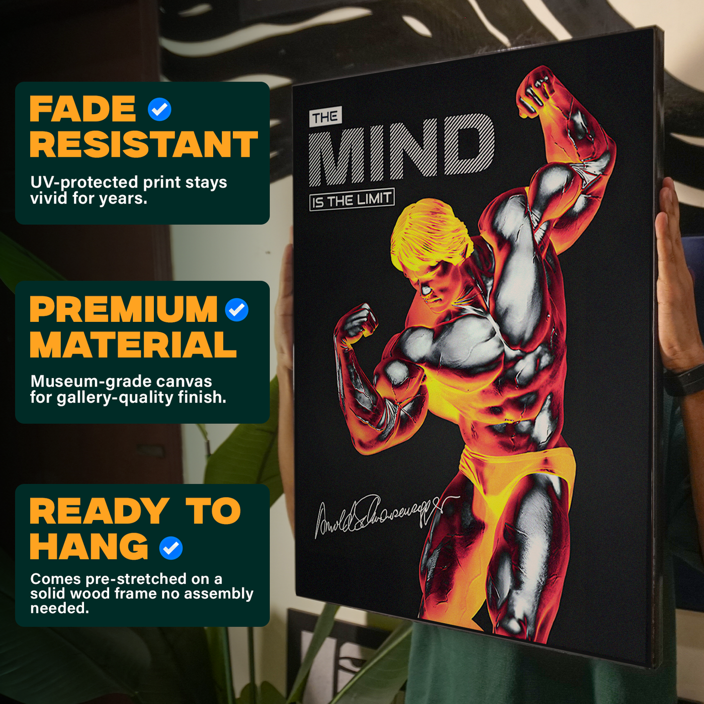 Colorful Arnold Schwarzenegger Pop Art Poster