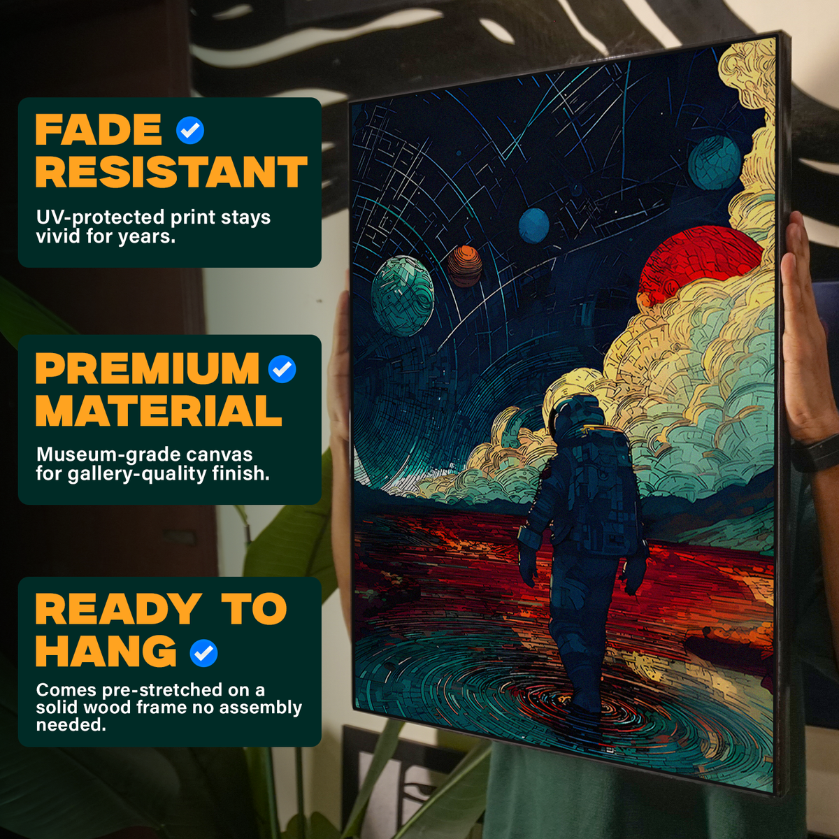 Astronaut Space Poster