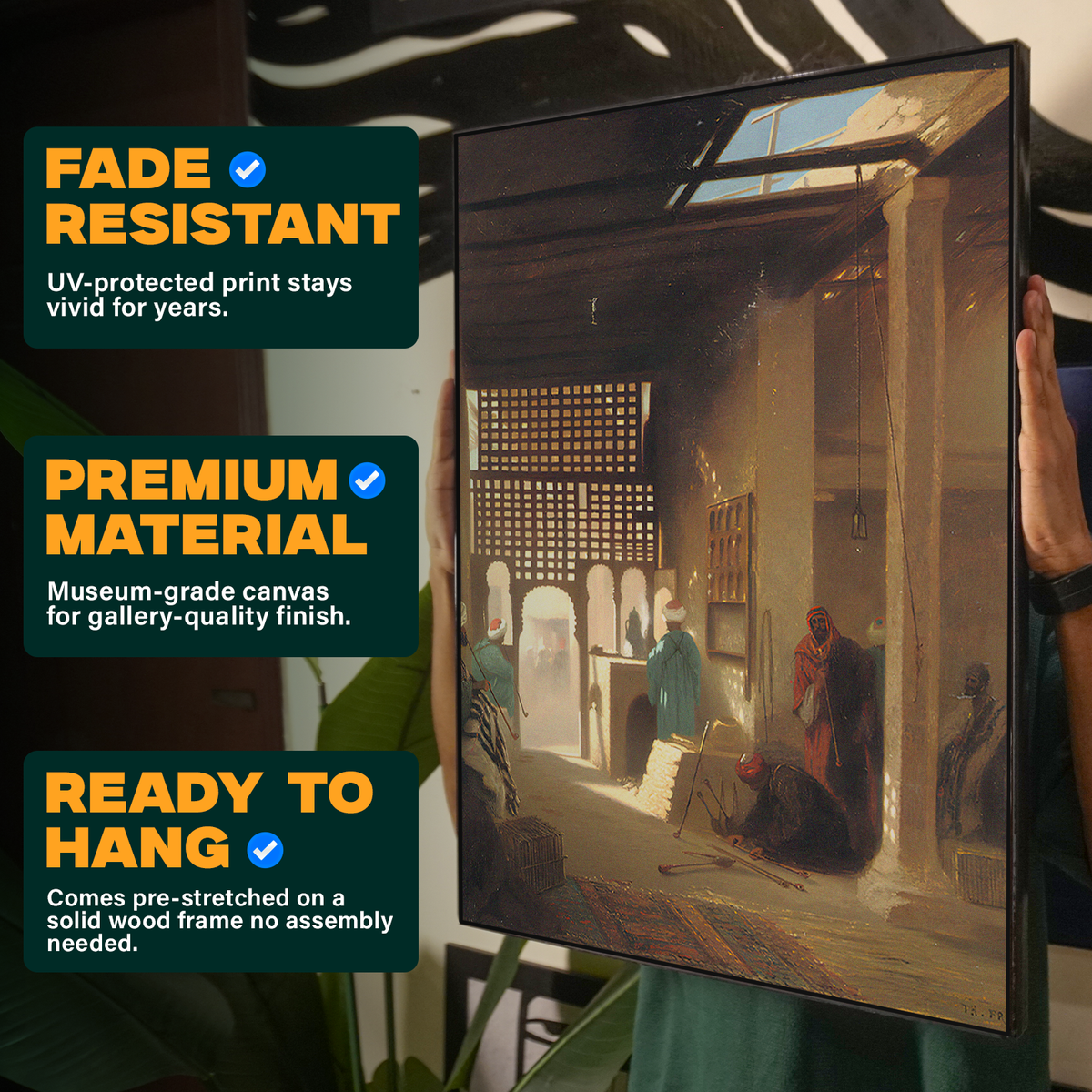 Vintage Street Scene Painting Poster