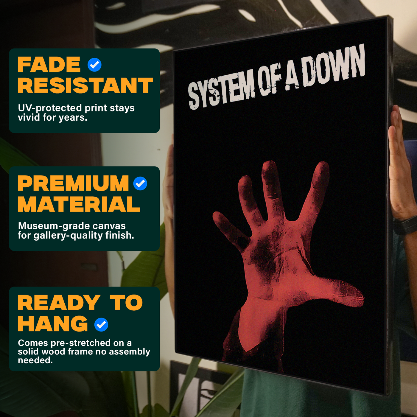 System of a Down Red Hand Poster