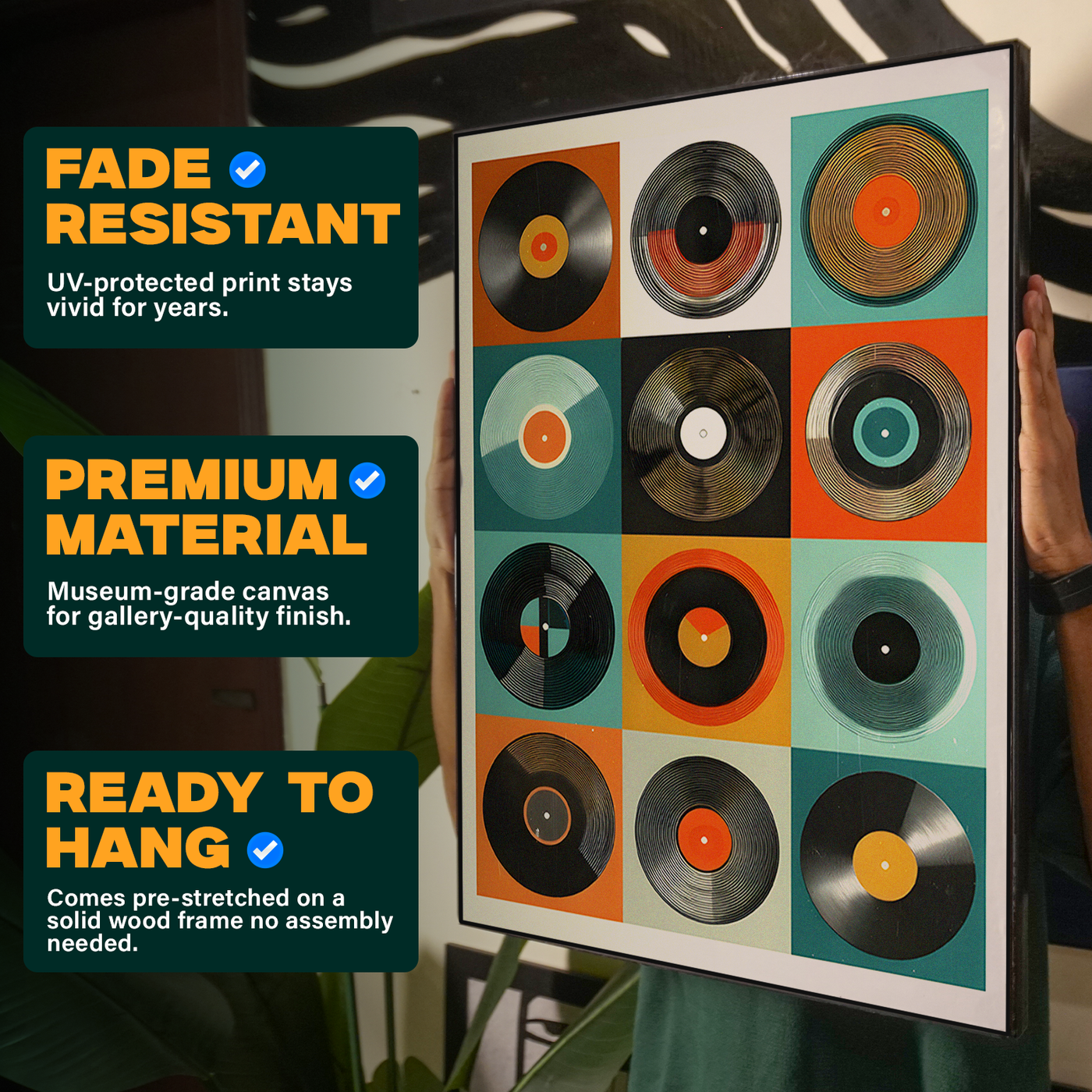Colorful Circles Album Grid Poster