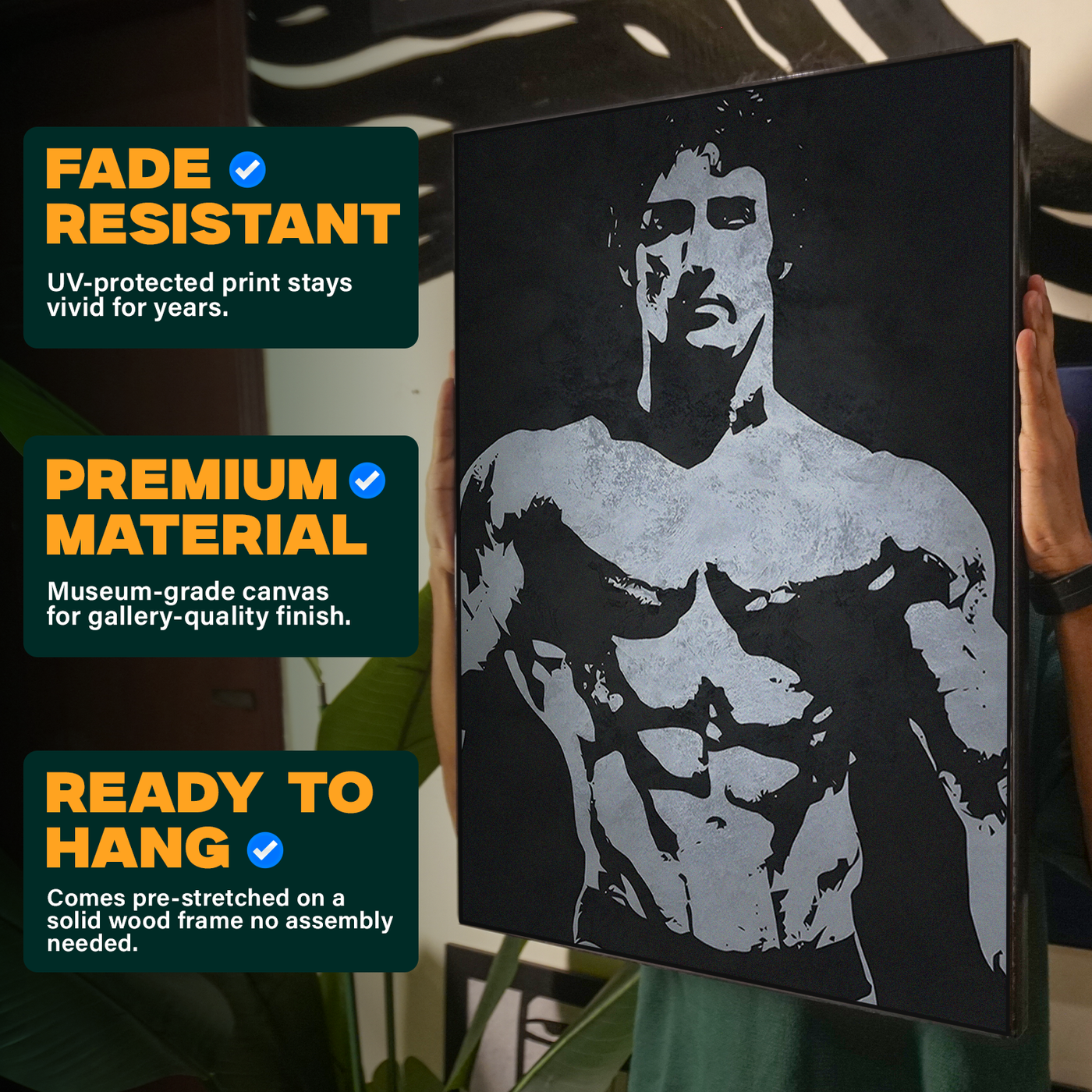 Rocky Black and White Poster