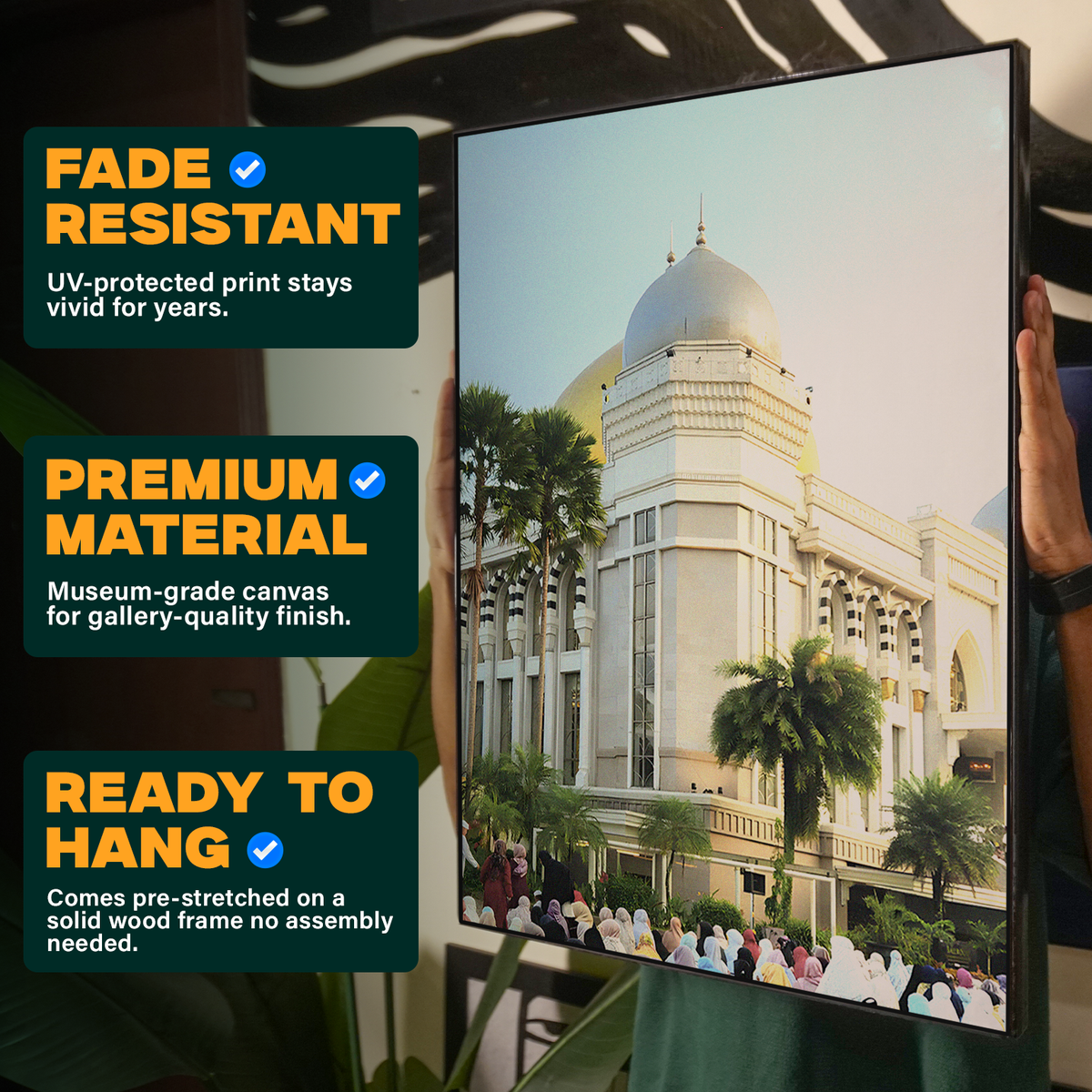 Colorful Mosque Building Poster