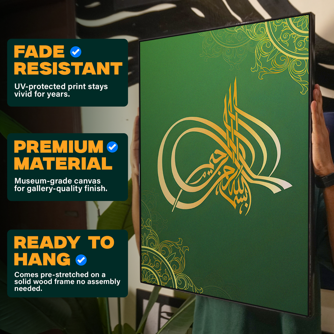 Green Calligraphy Poster