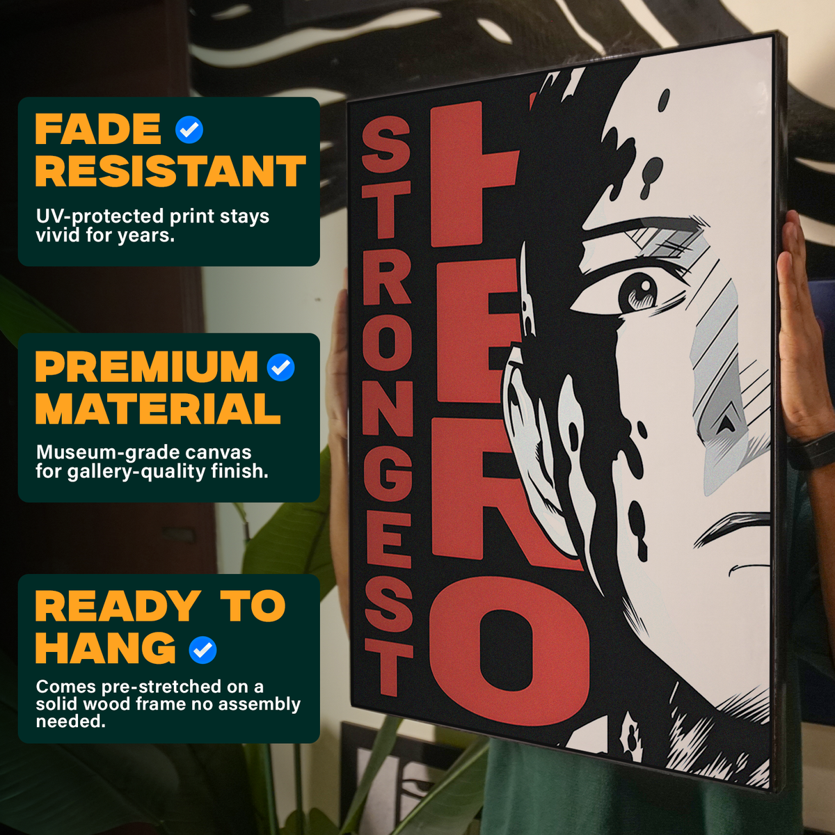 One Punch Man Strongest Hero Poster