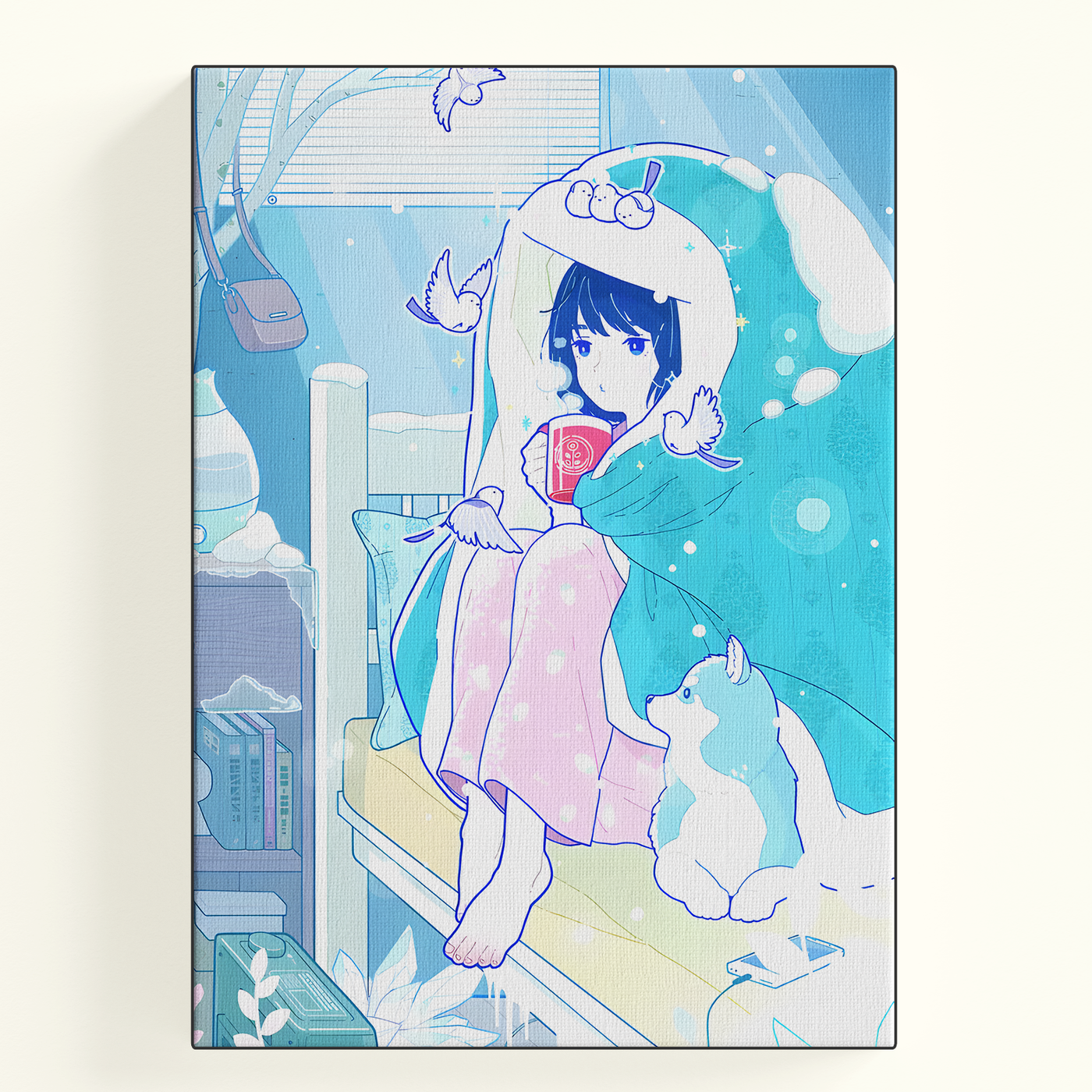 Blue Girl Poster