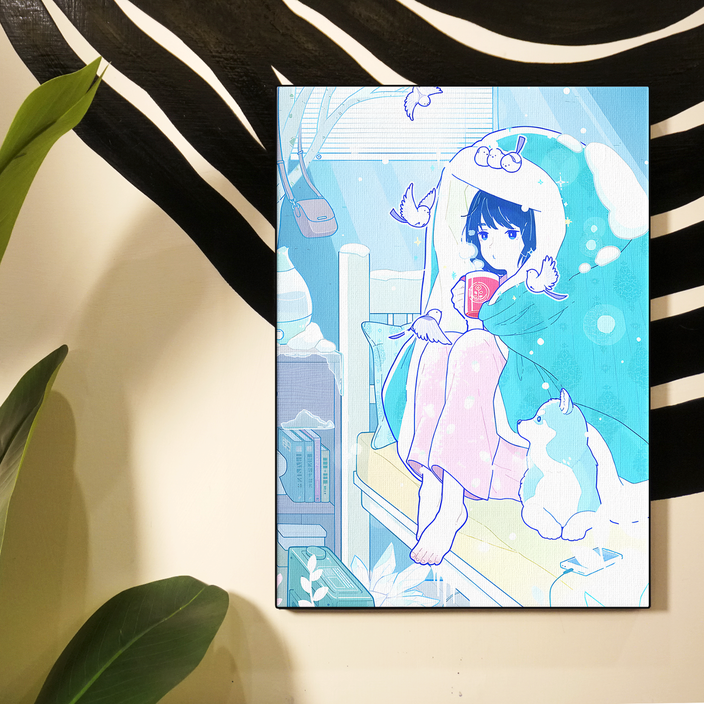 Blue Girl Poster