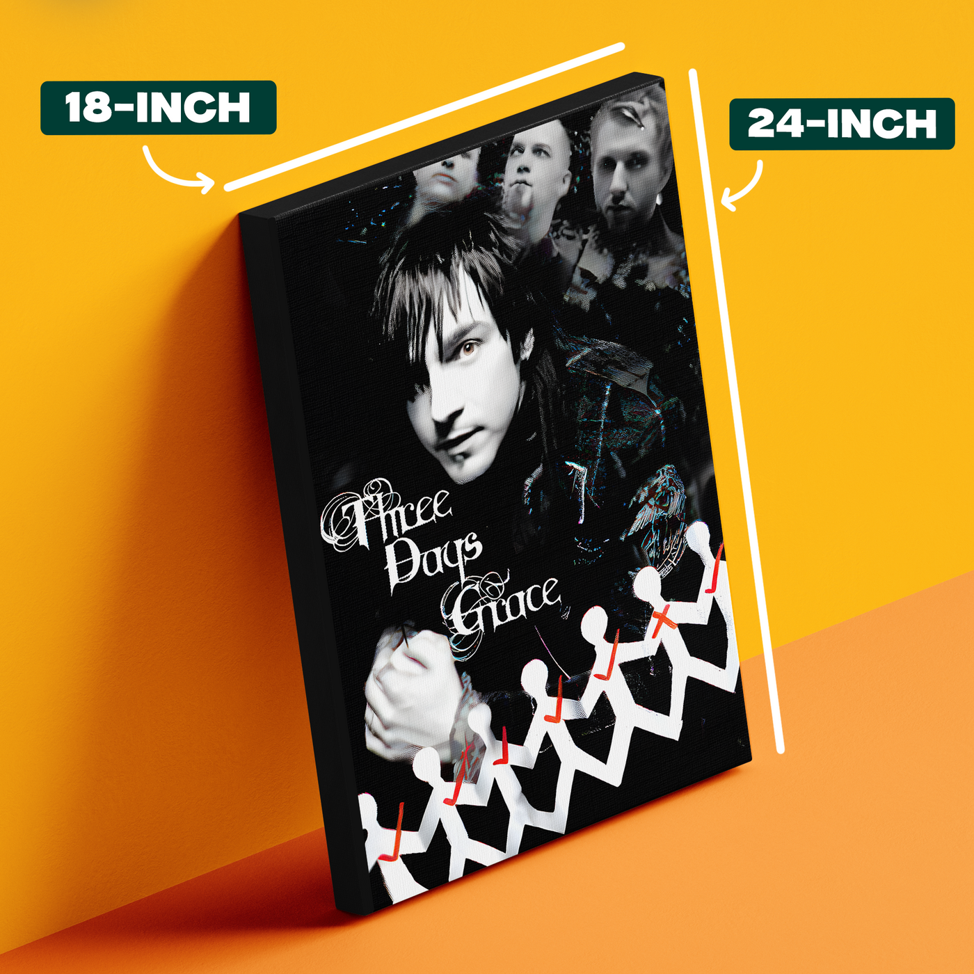 Three Days Grace Silhouette Poster