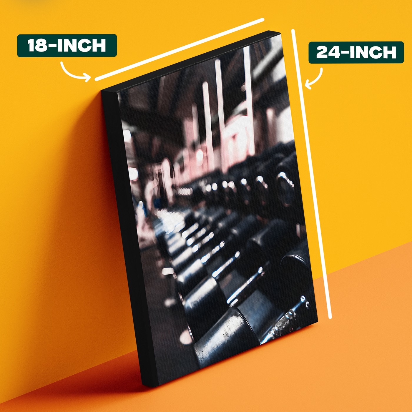 Dark Gym Weights Poster
